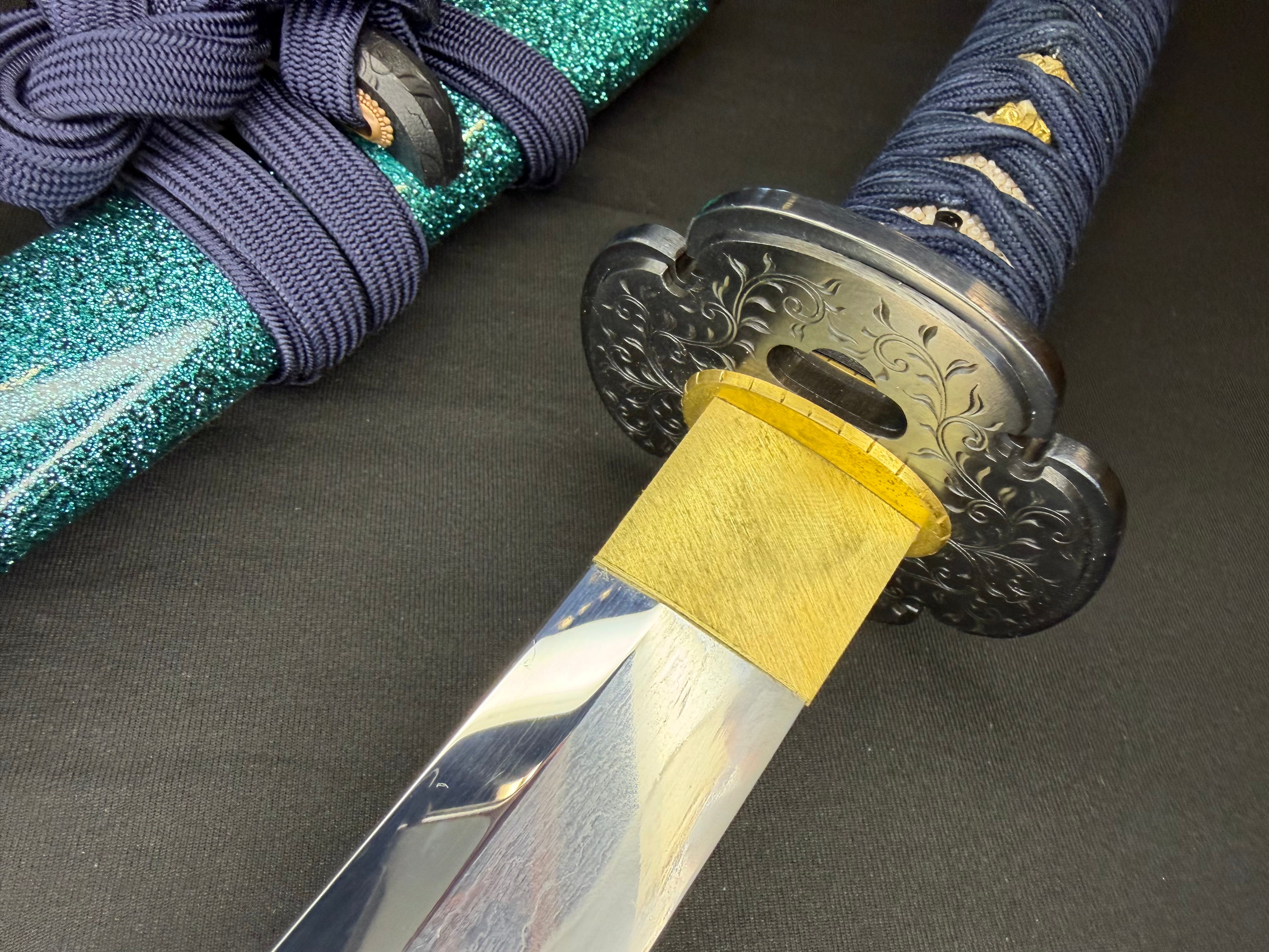 Masterwork Phoenix Armory Katana - Celestial Vanguard Handachi Folded Steel