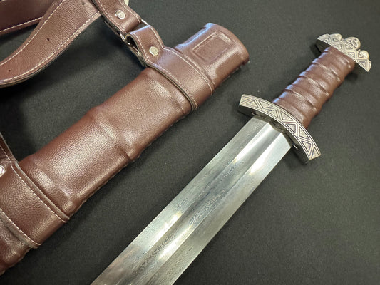 Single Handed Viking Sword Damascus