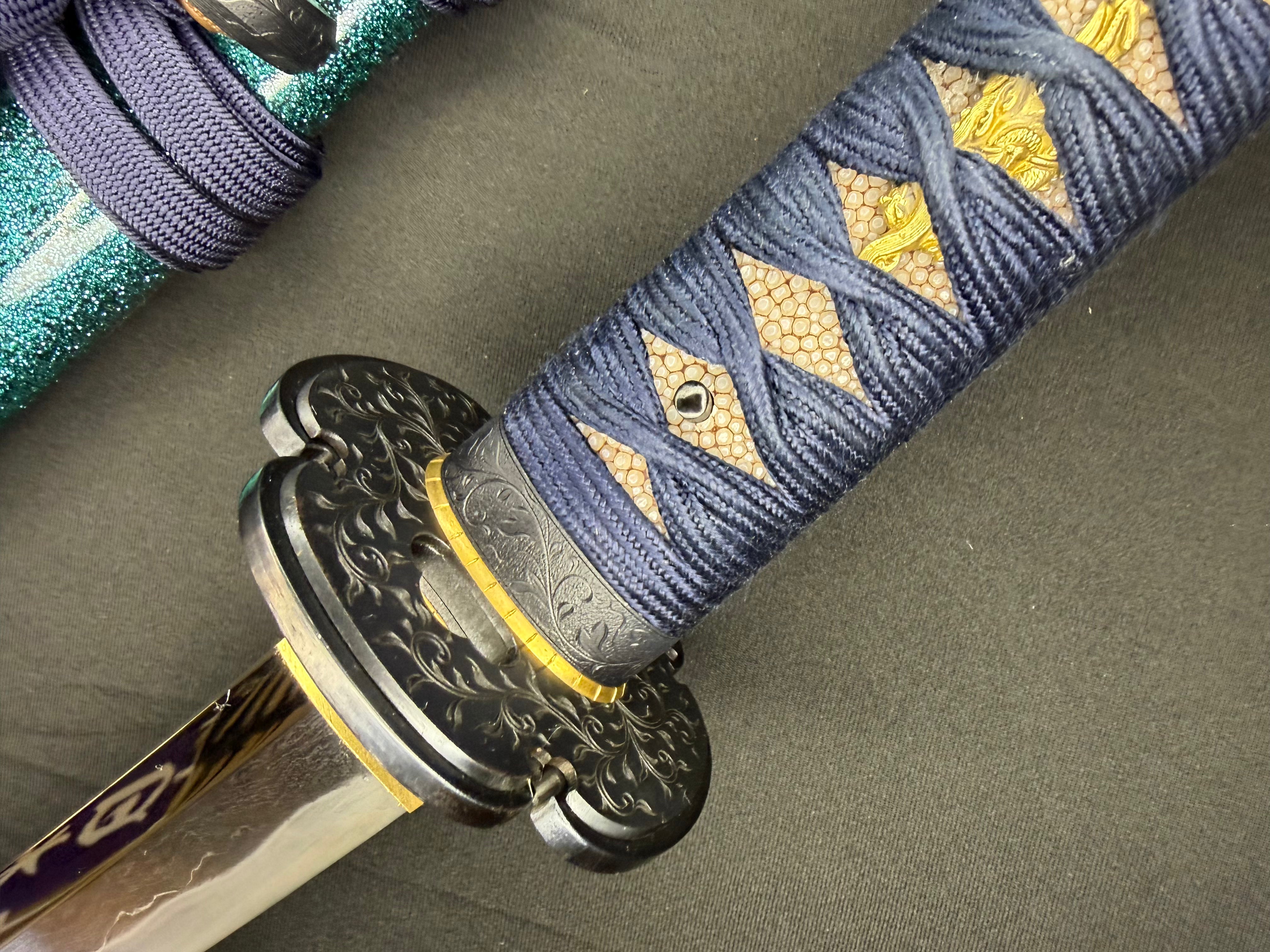 Masterwork Phoenix Armory Katana - Celestial Vanguard Handachi Folded Steel