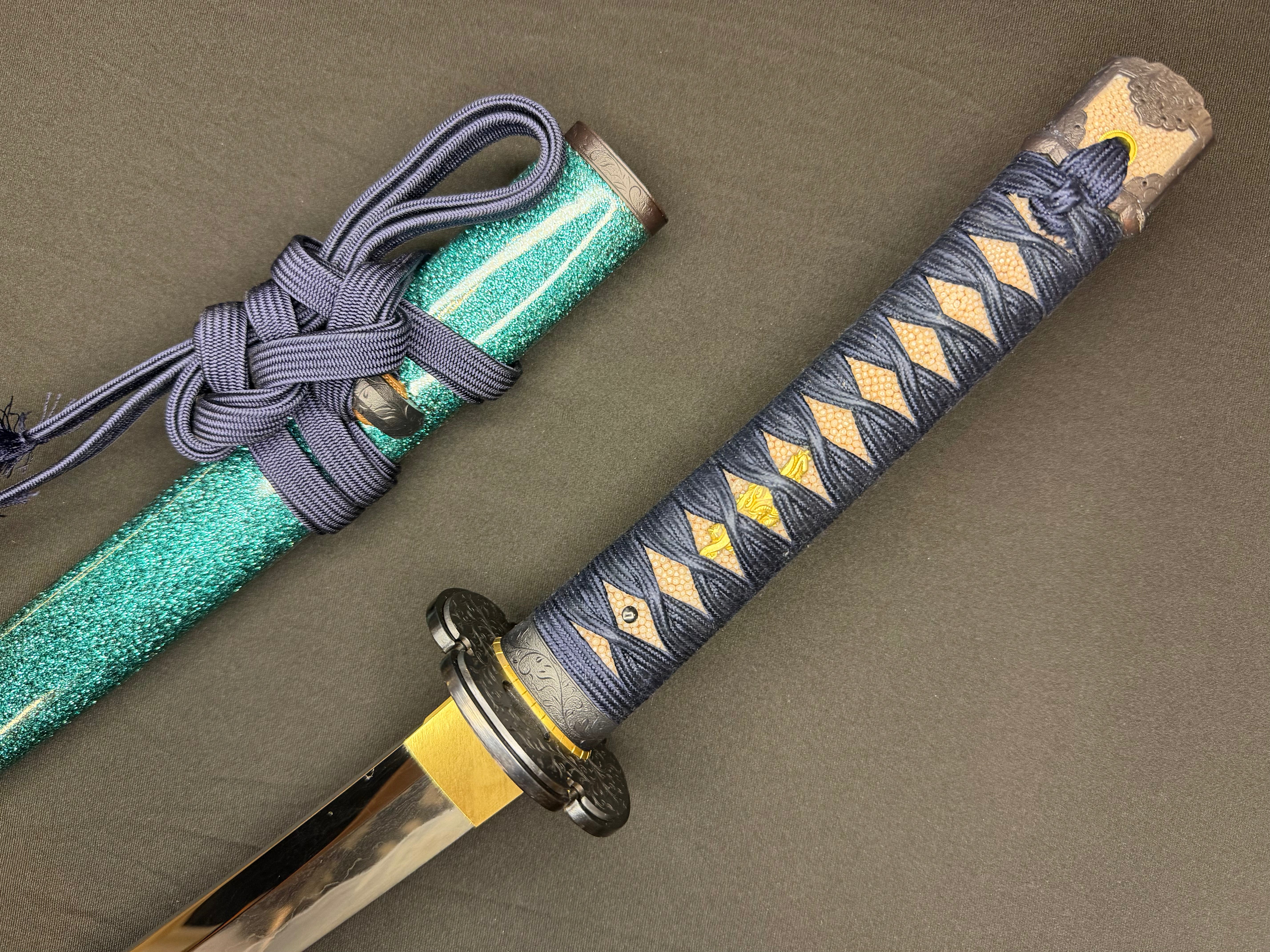 Masterwork Phoenix Armory Katana - Celestial Vanguard Handachi Folded Steel