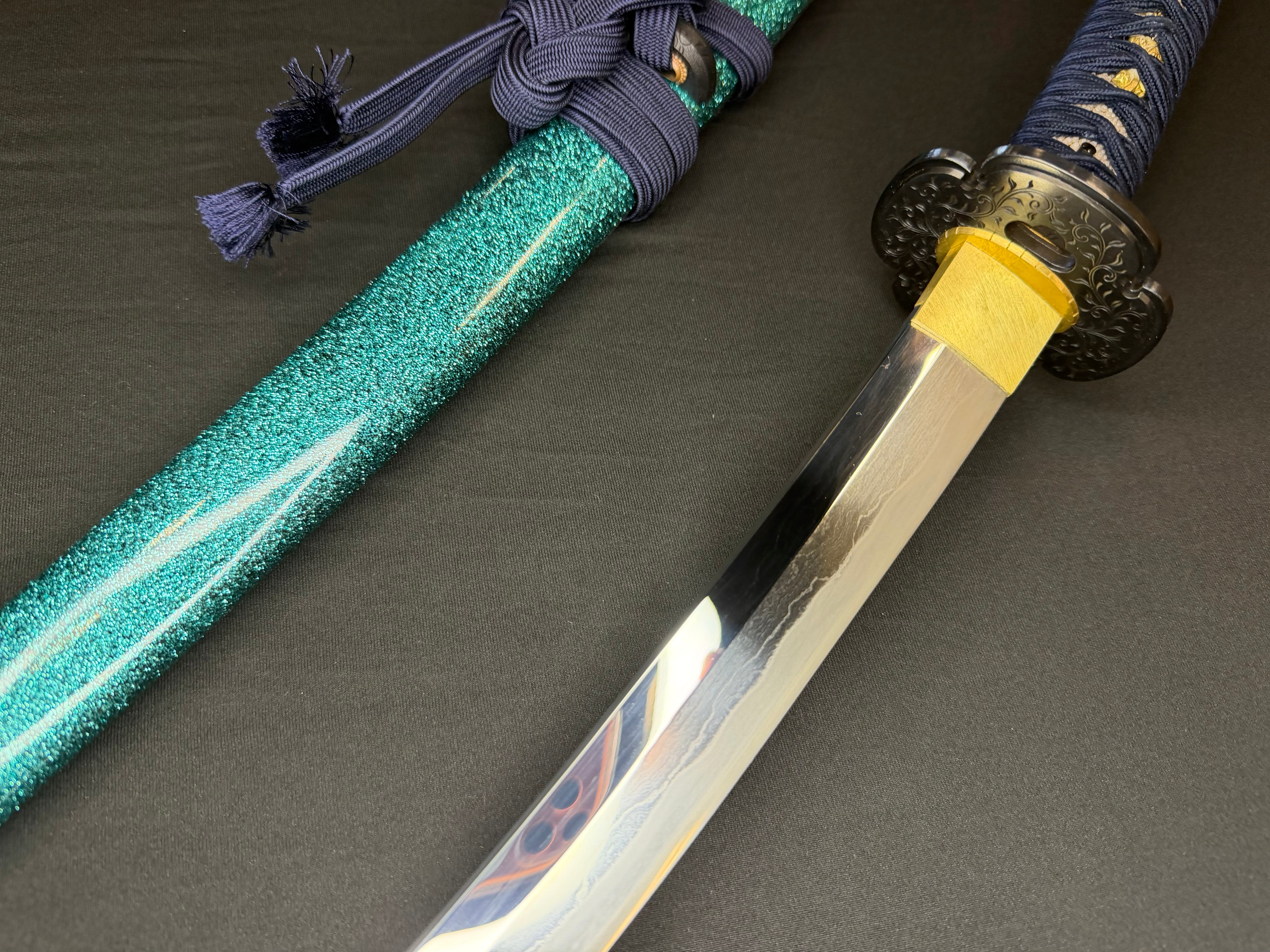 Masterwork Phoenix Armory Katana - Celestial Vanguard Handachi Folded Steel