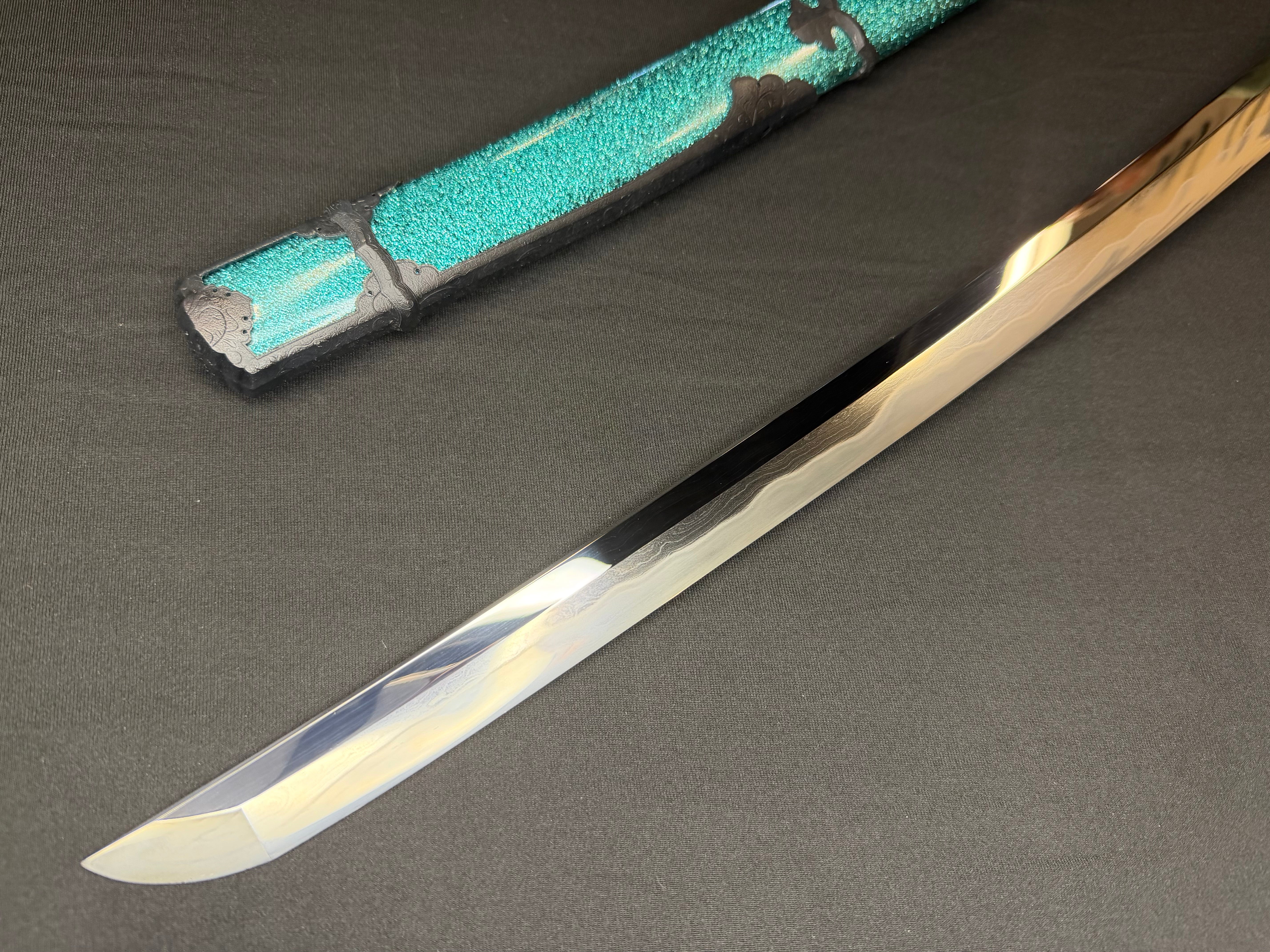 Masterwork Phoenix Armory Katana - Celestial Vanguard Handachi Folded Steel
