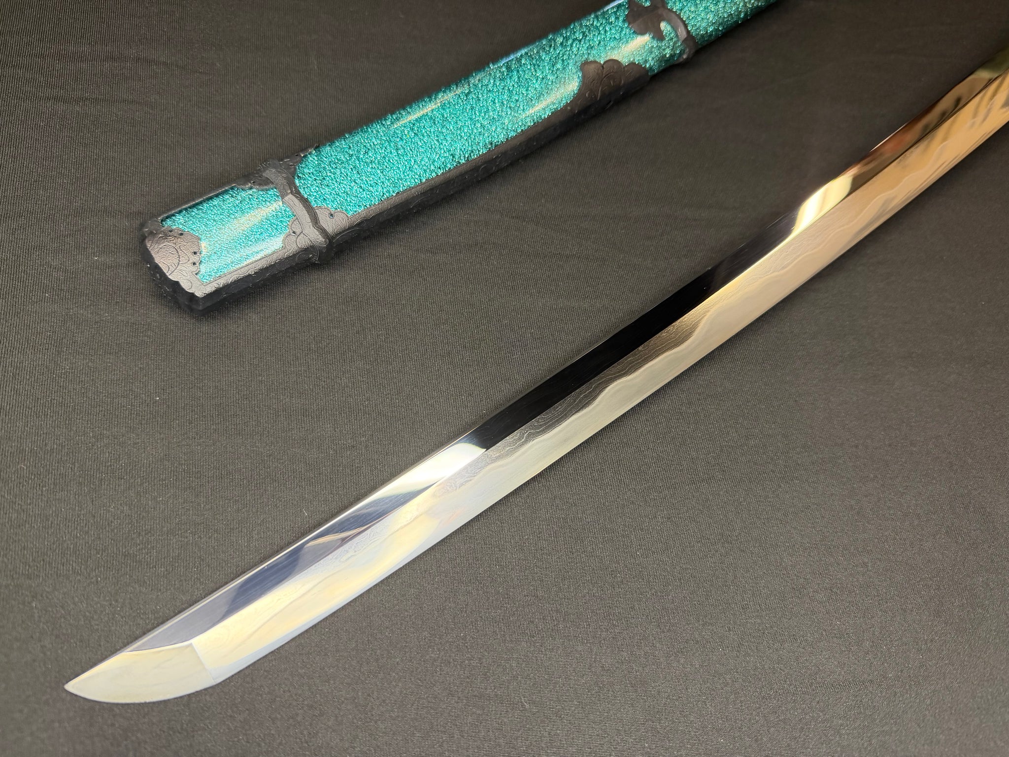 Masterwork Phoenix Armory Katana - Celestial Vanguard Handachi Folded Steel