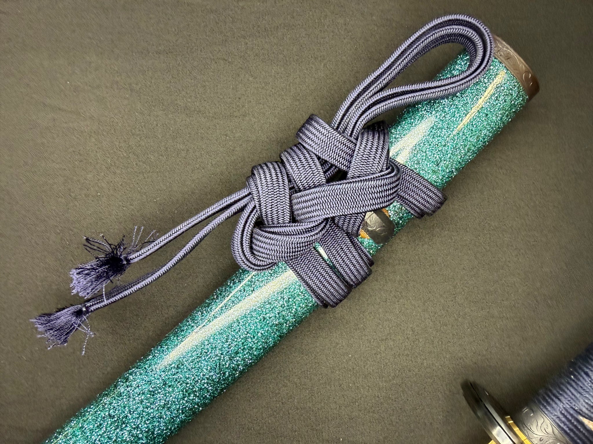 Masterwork Phoenix Armory Katana - Celestial Vanguard Handachi Folded Steel