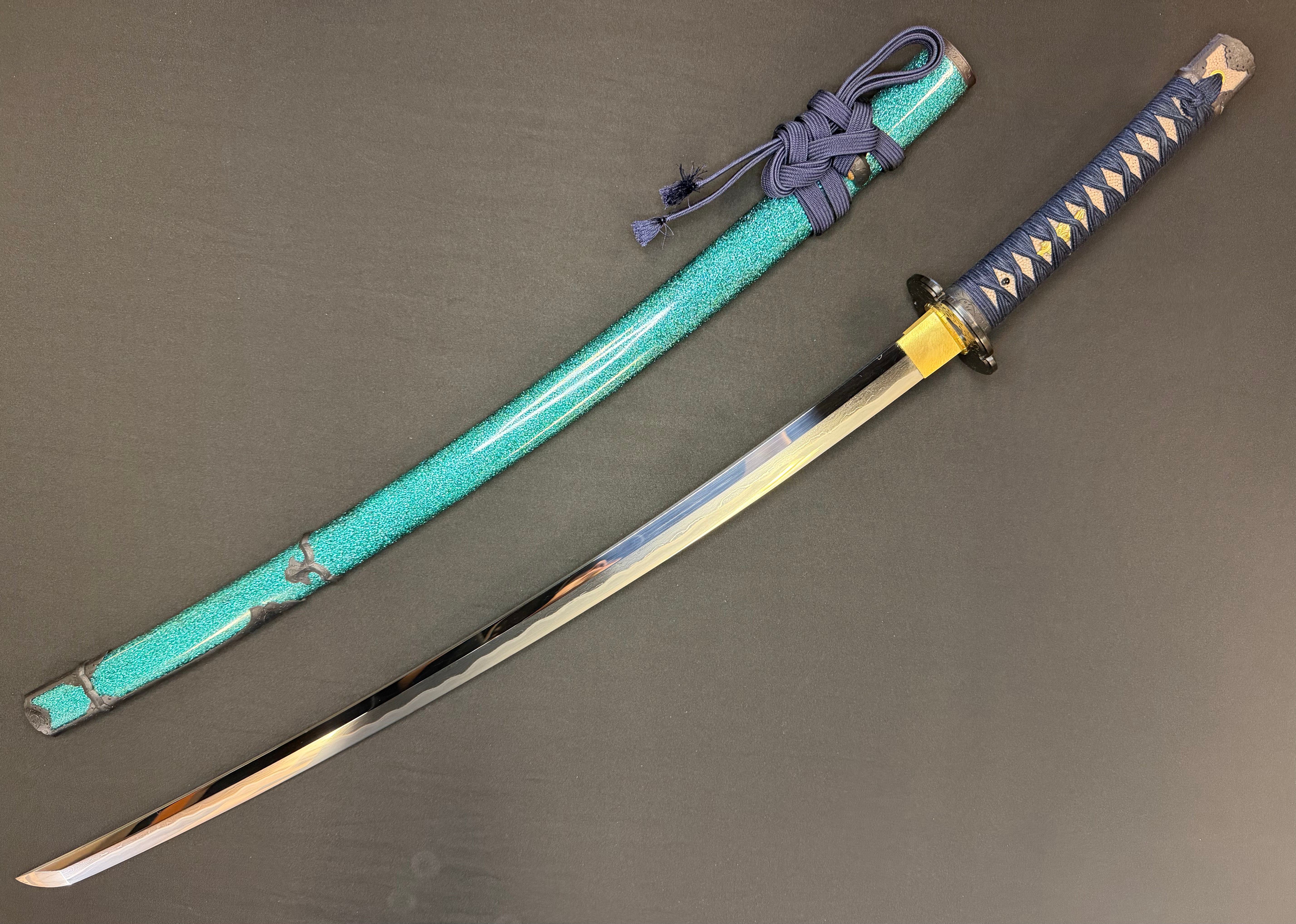 Masterwork Phoenix Armory Katana - Celestial Vanguard Handachi Folded Steel