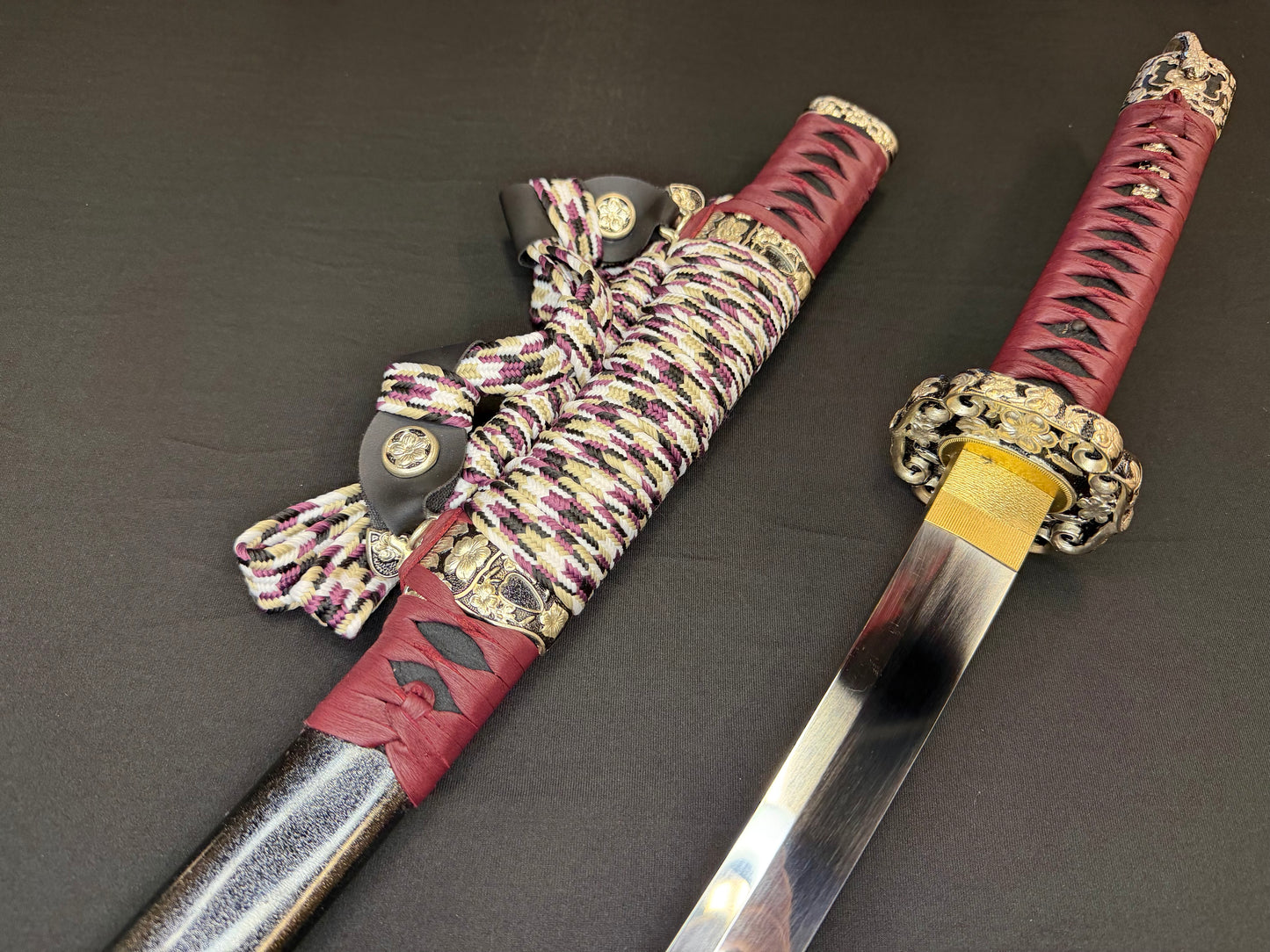 Cloudhammer Kodachi - Crimson Cherry S5e in Tachi Koshirae