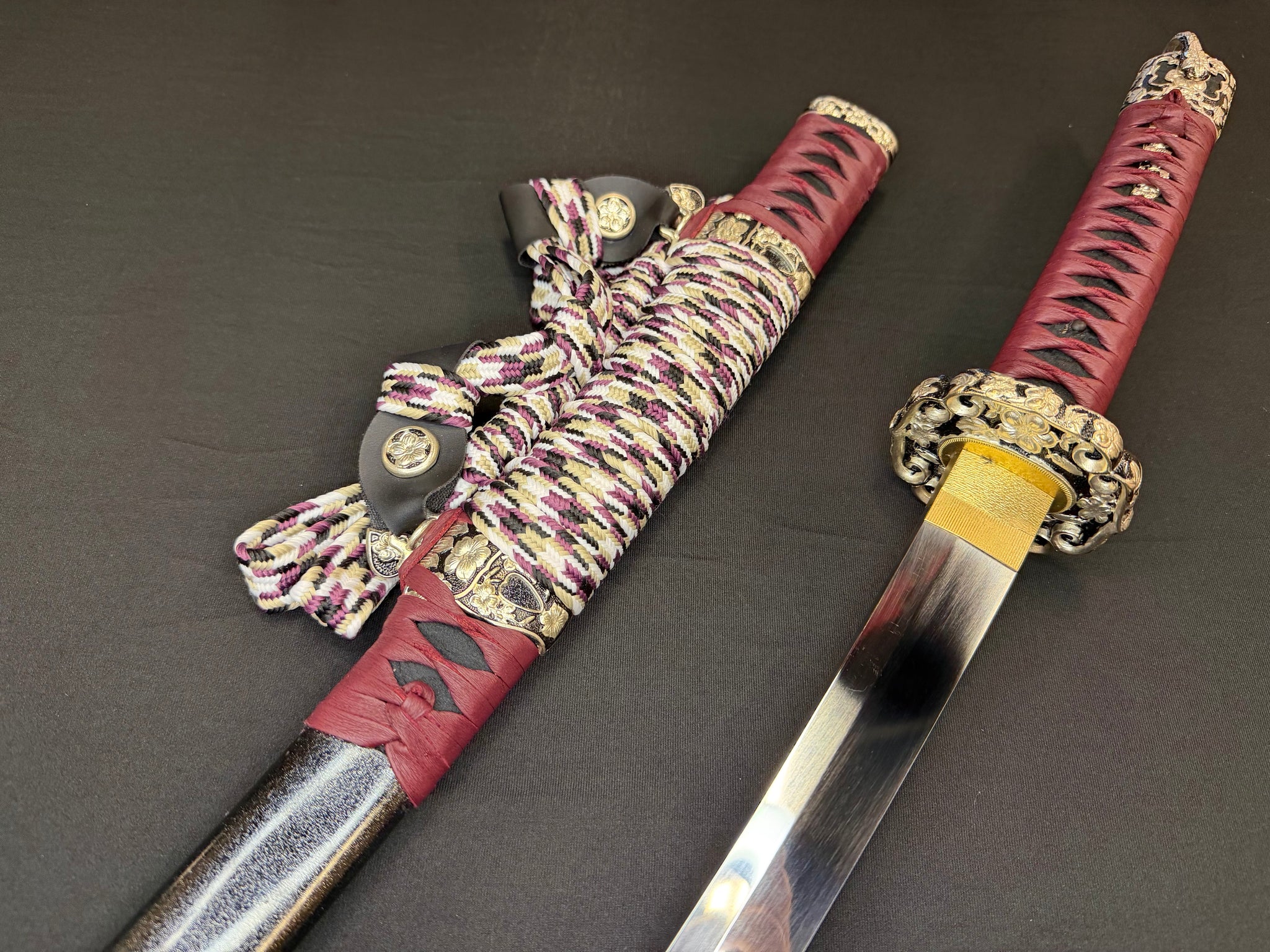Cloudhammer Kodachi - Crimson Cherry S5e in Tachi Koshirae