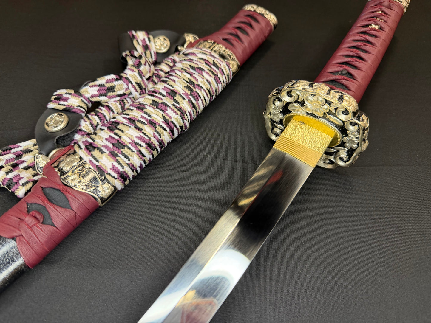 Cloudhammer Kodachi - Crimson Cherry S5e in Tachi Koshirae