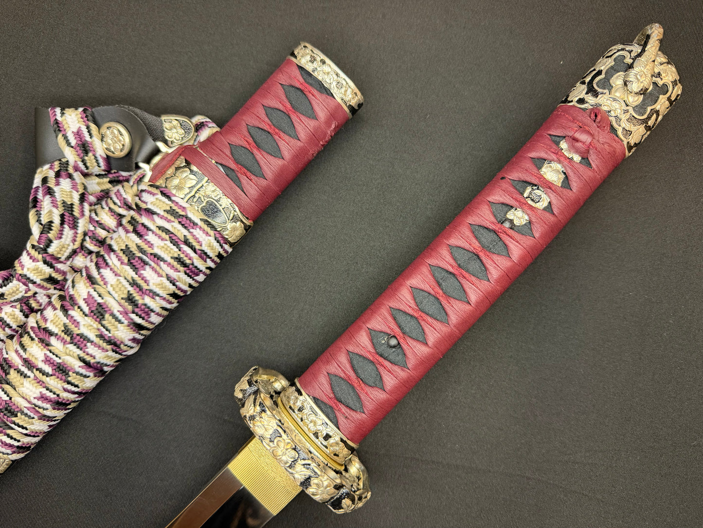 Cloudhammer Kodachi - Crimson Cherry S5e in Tachi Koshirae