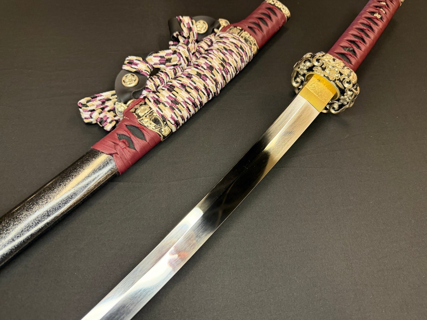 Cloudhammer Kodachi - Crimson Cherry S5e in Tachi Koshirae