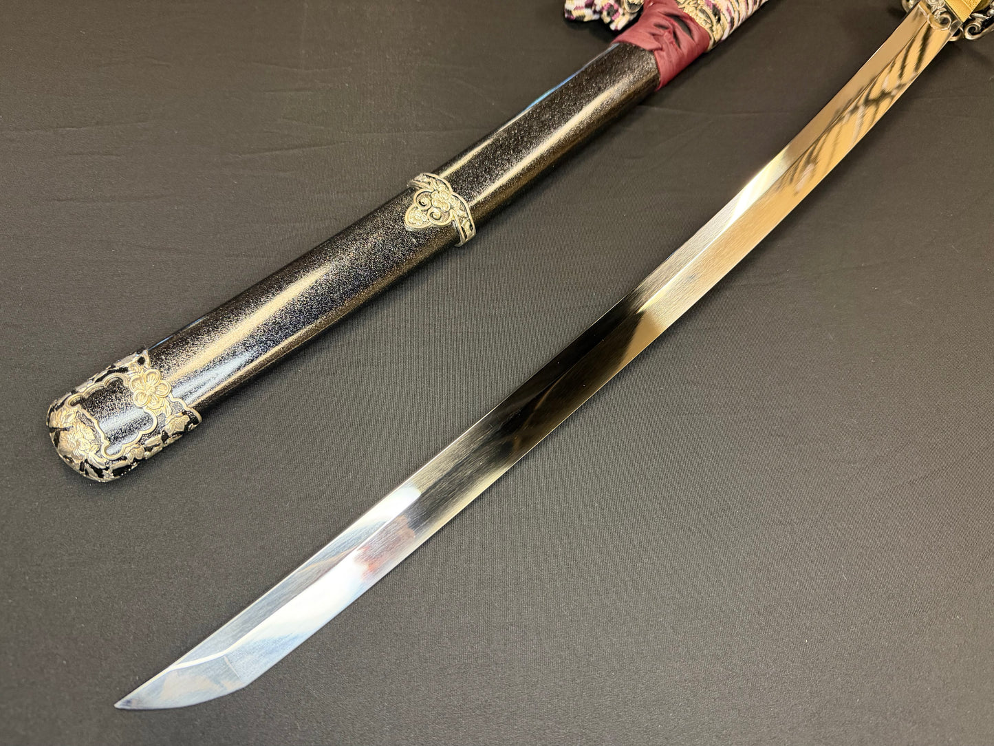 Cloudhammer Kodachi - Crimson Cherry S5e in Tachi Koshirae
