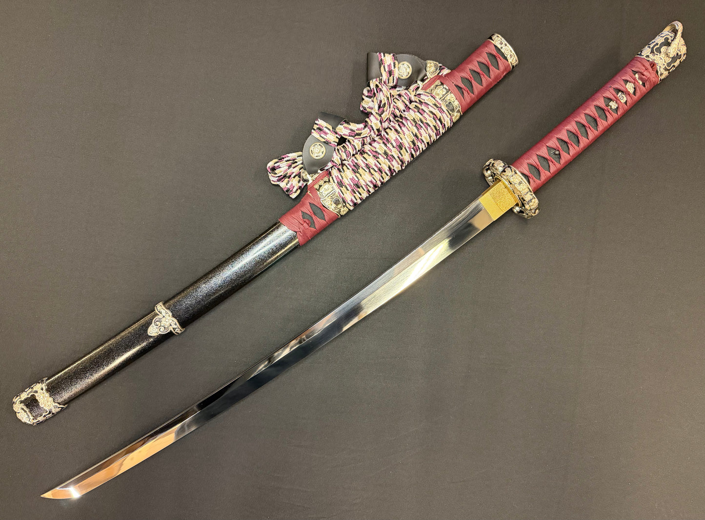 Cloudhammer Kodachi - Crimson Cherry S5e in Tachi Koshirae