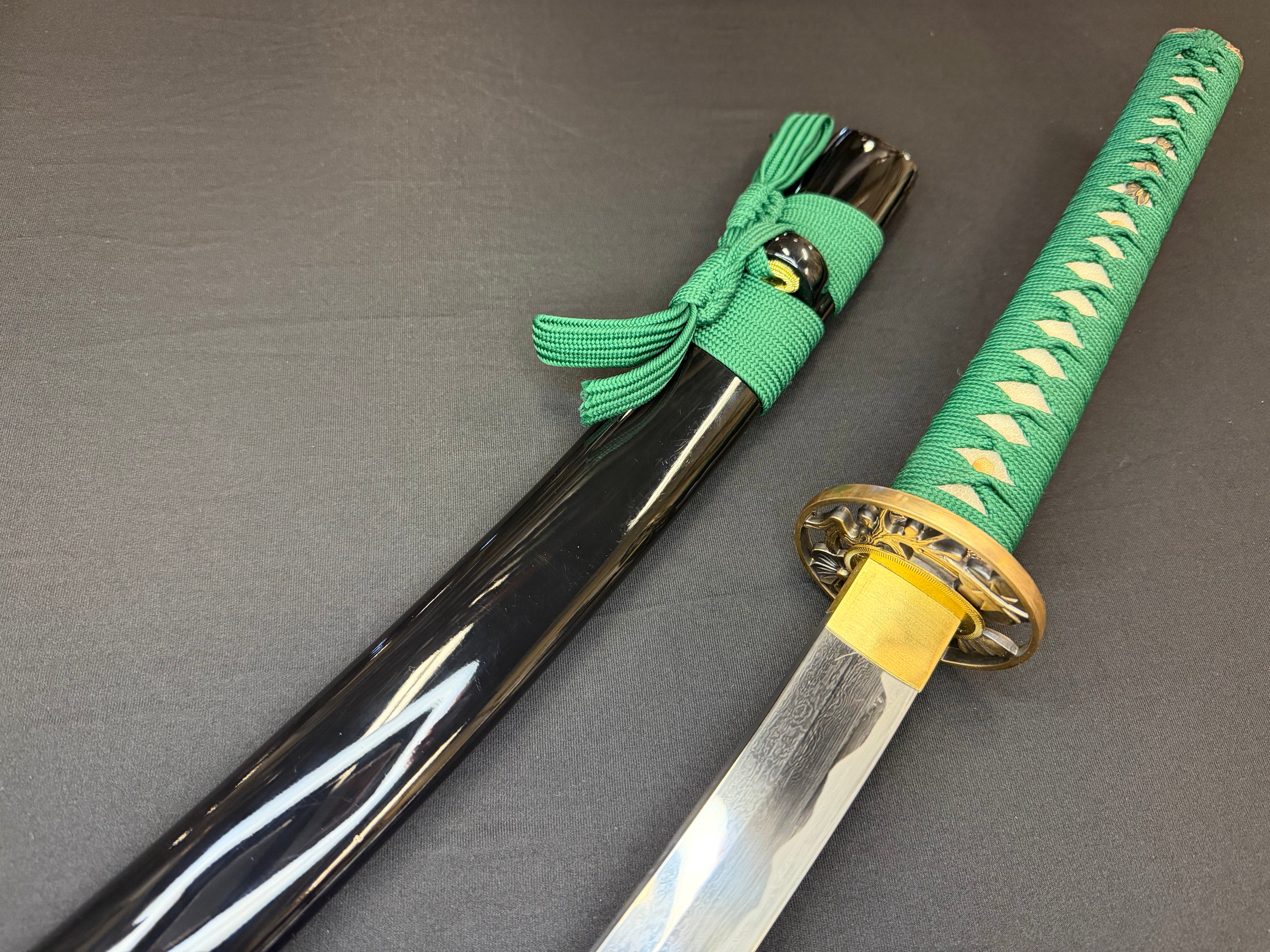Legacy Blades Nodachi - Jade Crescent Folded Steel