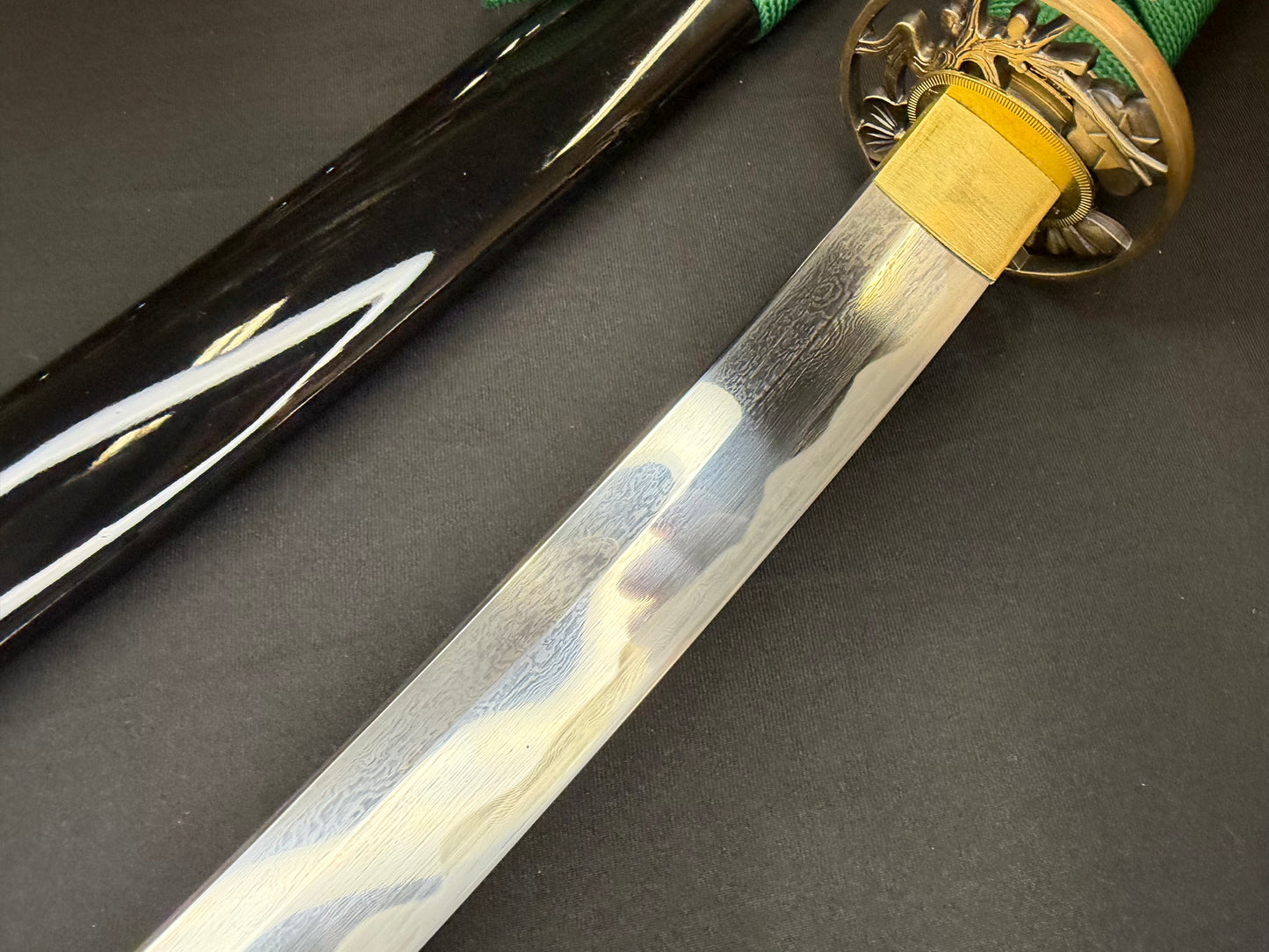 Legacy Blades Nodachi - Jade Crescent Folded Steel