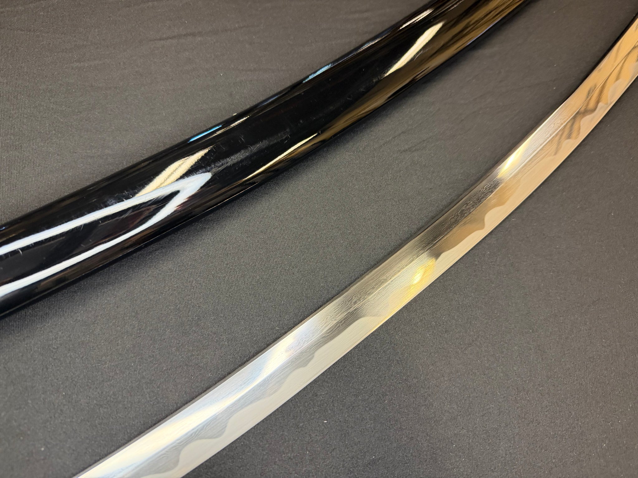BLEMISHED Legacy Blades Warrior Arc Nodachi - Jade Crescent Folded Steel