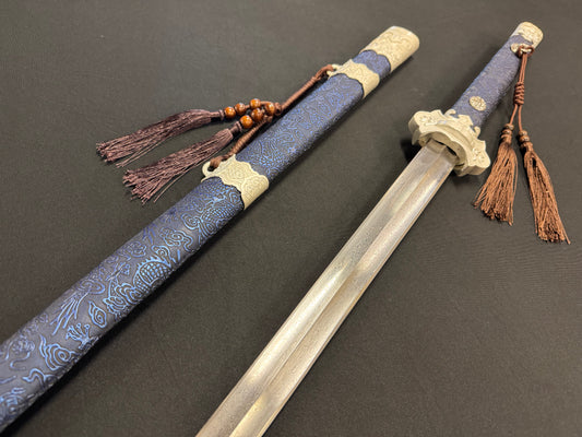 Phoenix Armory Jian - Tang Dynasty Blue Court Damascus Steel