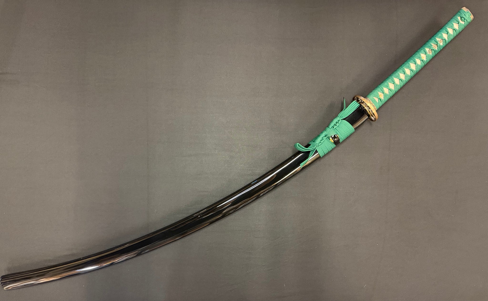 BLEMISHED Legacy Blades Warrior Arc Nodachi - Jade Crescent Folded Steel