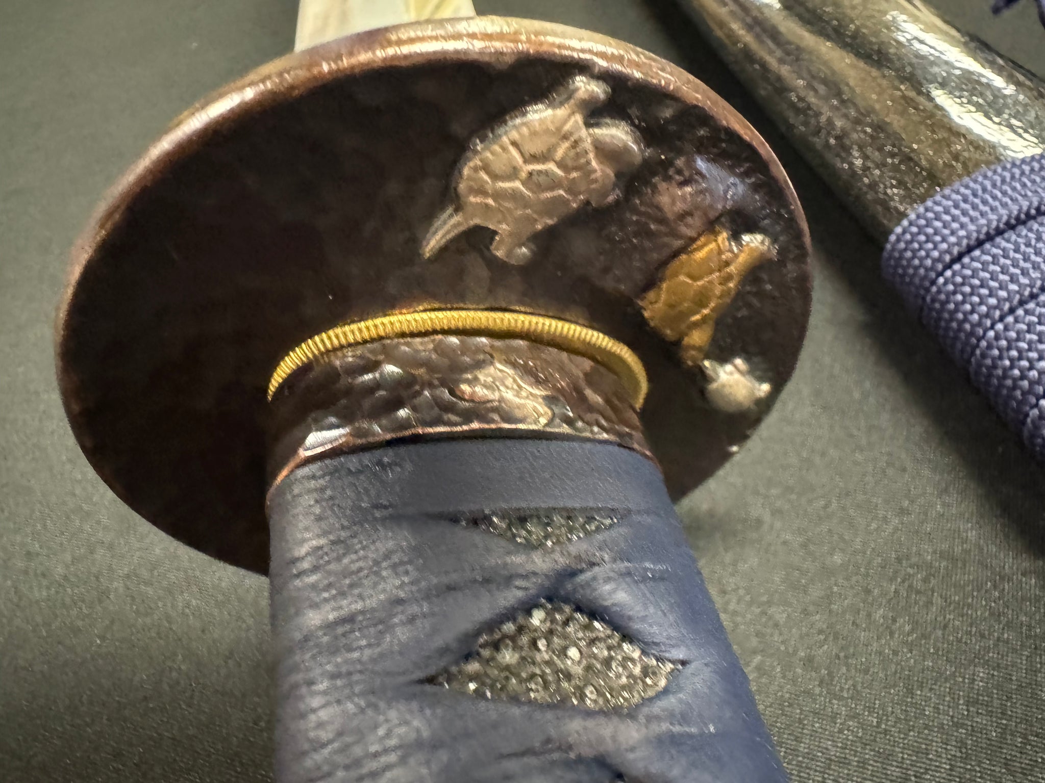 Cloudhammer Titan Series O-Katana - Hammered Turtle SX105v 84 cm Blade 40 mm Wide