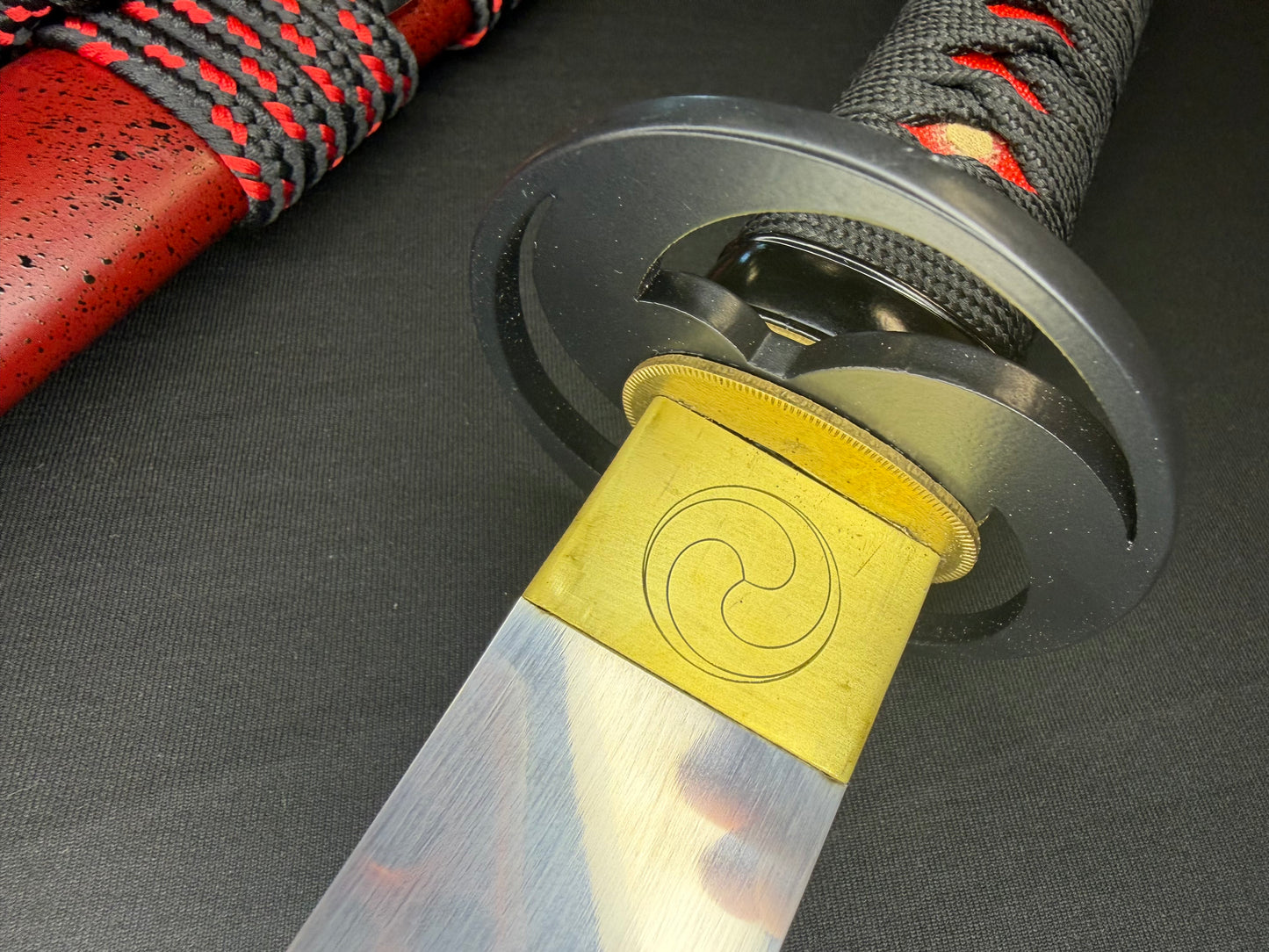 PRE-ORDER Phoenix Armory Samgakdo -  Korean Mat Cutter - Red Taeguk 65Mn Spring Steel