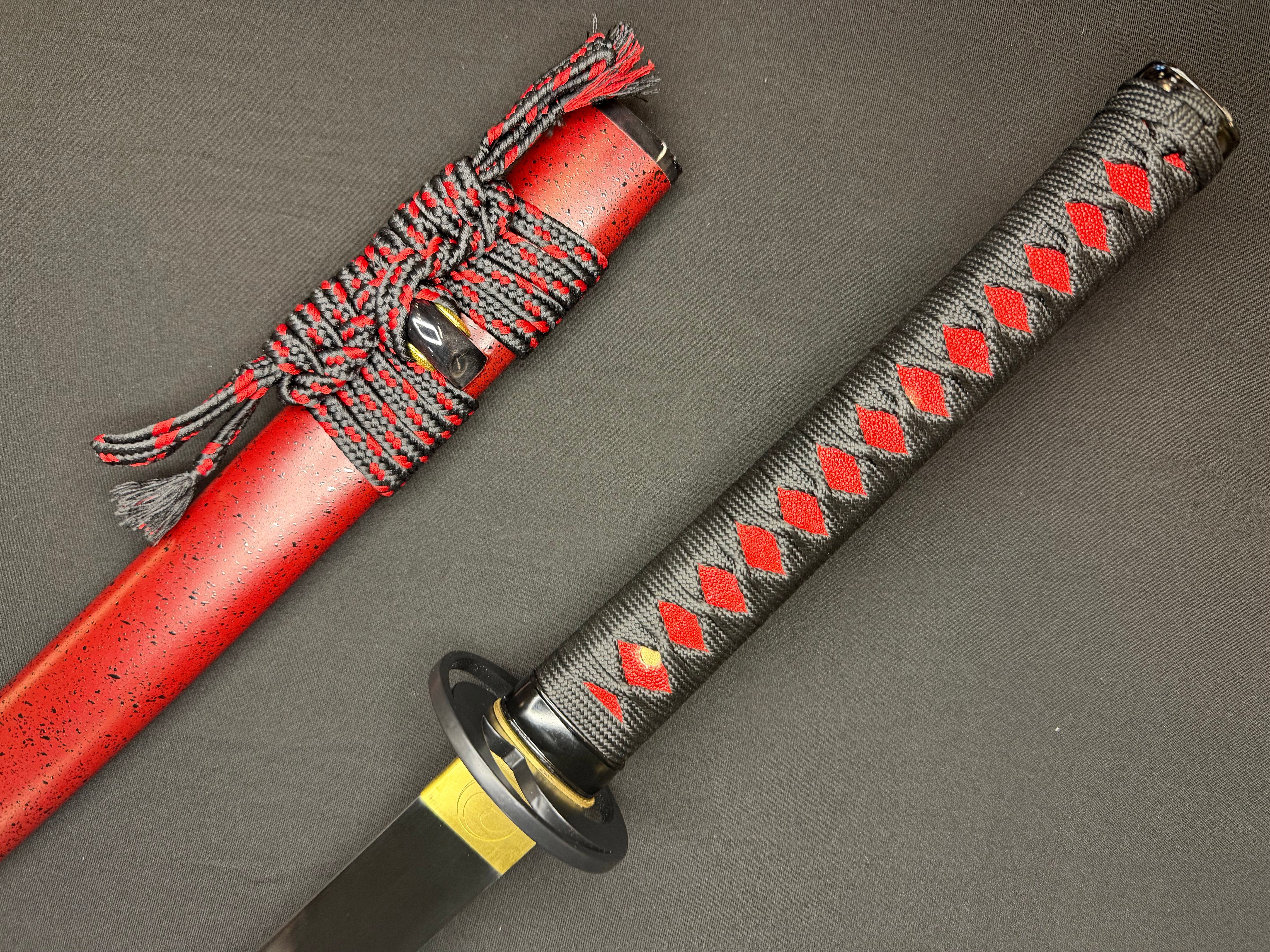 PRE-ORDER Phoenix Armory Samgakdo -  Korean Mat Cutter - Red Taeguk 65Mn Spring Steel