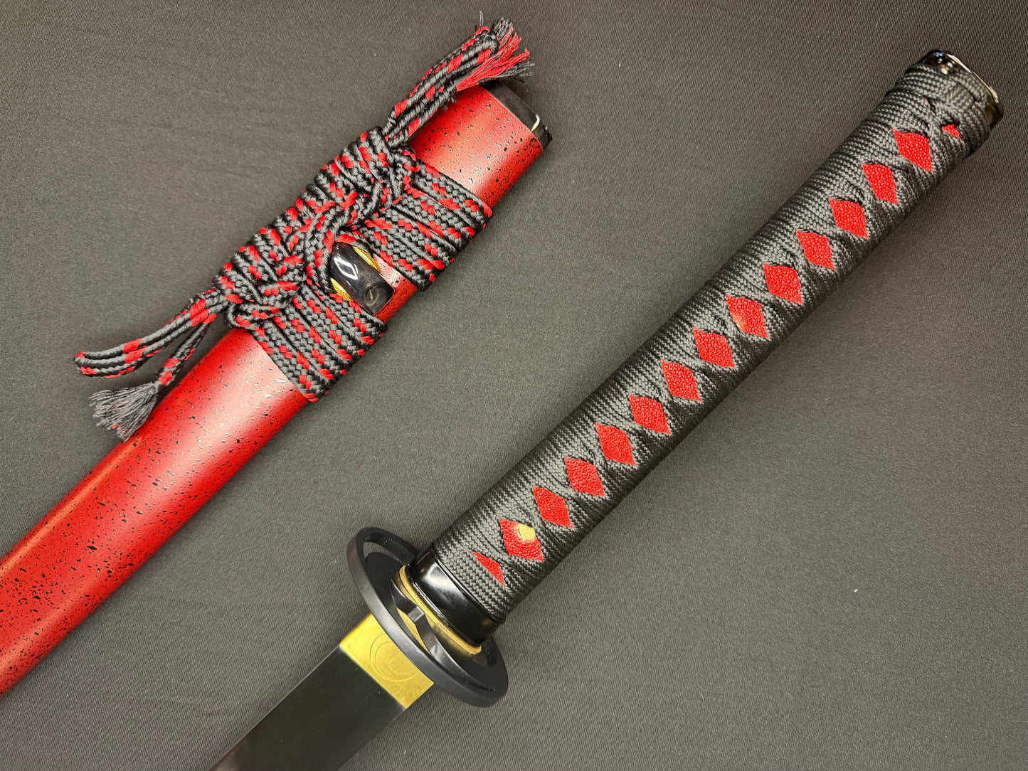 PRE-ORDER Phoenix Armory Samgakdo -  Korean Mat Cutter - Red Taeguk 65Mn Spring Steel
