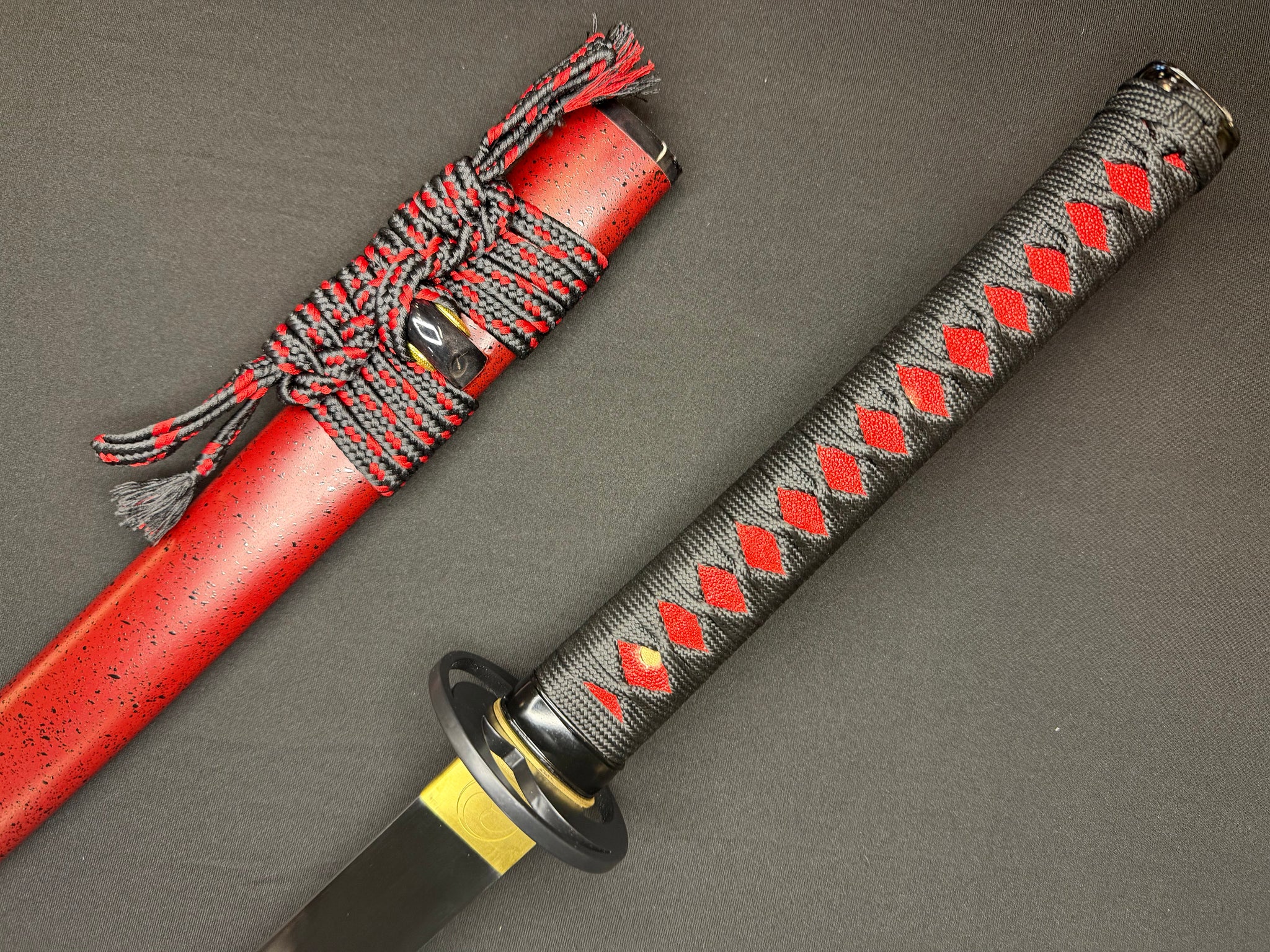 PRE-ORDER Phoenix Armory Samgakdo -  Korean Mat Cutter - Red Taeguk 65Mn Spring Steel