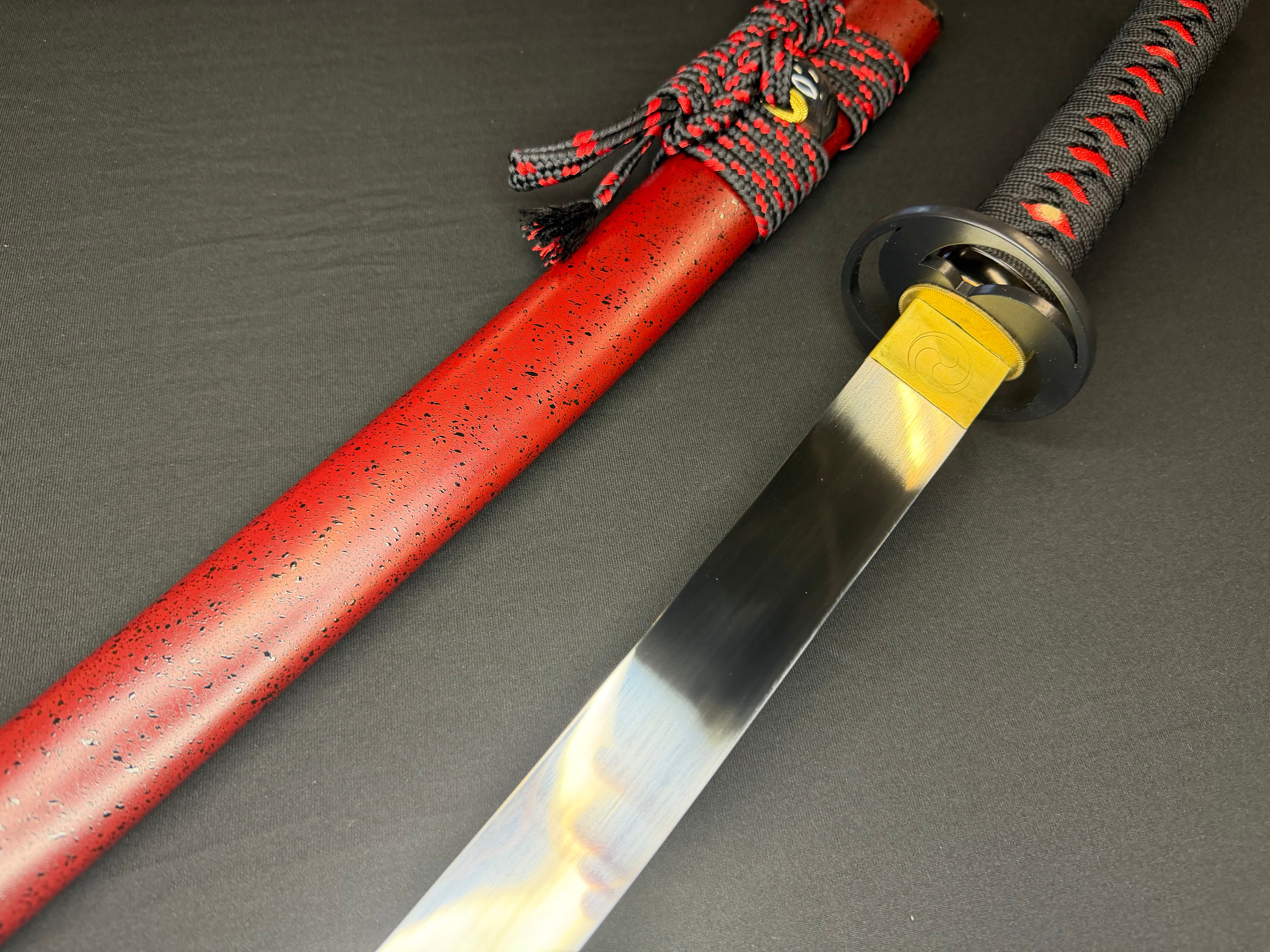 PRE-ORDER Phoenix Armory Samgakdo -  Korean Mat Cutter - Red Taeguk 65Mn Spring Steel