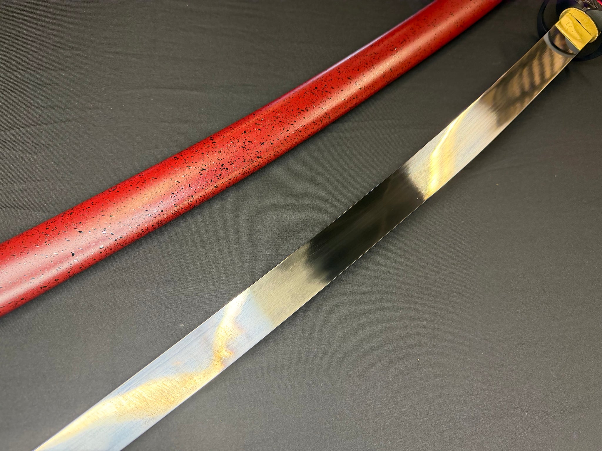 PRE-ORDER Phoenix Armory Samgakdo -  Korean Mat Cutter - Red Taeguk 65Mn Spring Steel