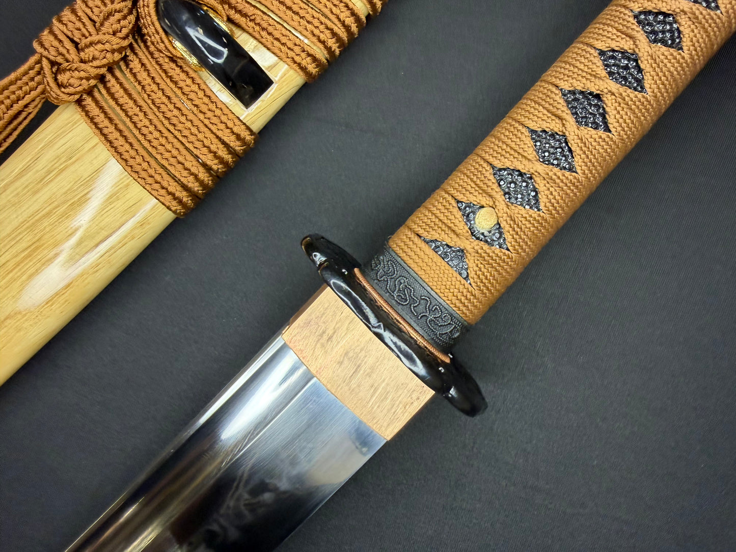 Legacy Steel O-Katana Titan Stout - Hollyhock with Bo-hi, Choji Hamon, 1095 clay tempered