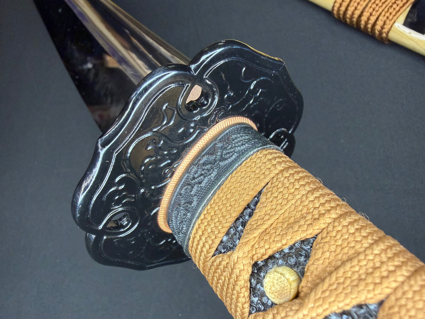 Legacy Steel O-Katana Titan Stout - Hollyhock with Bo-hi, Choji Hamon, 1095 clay tempered