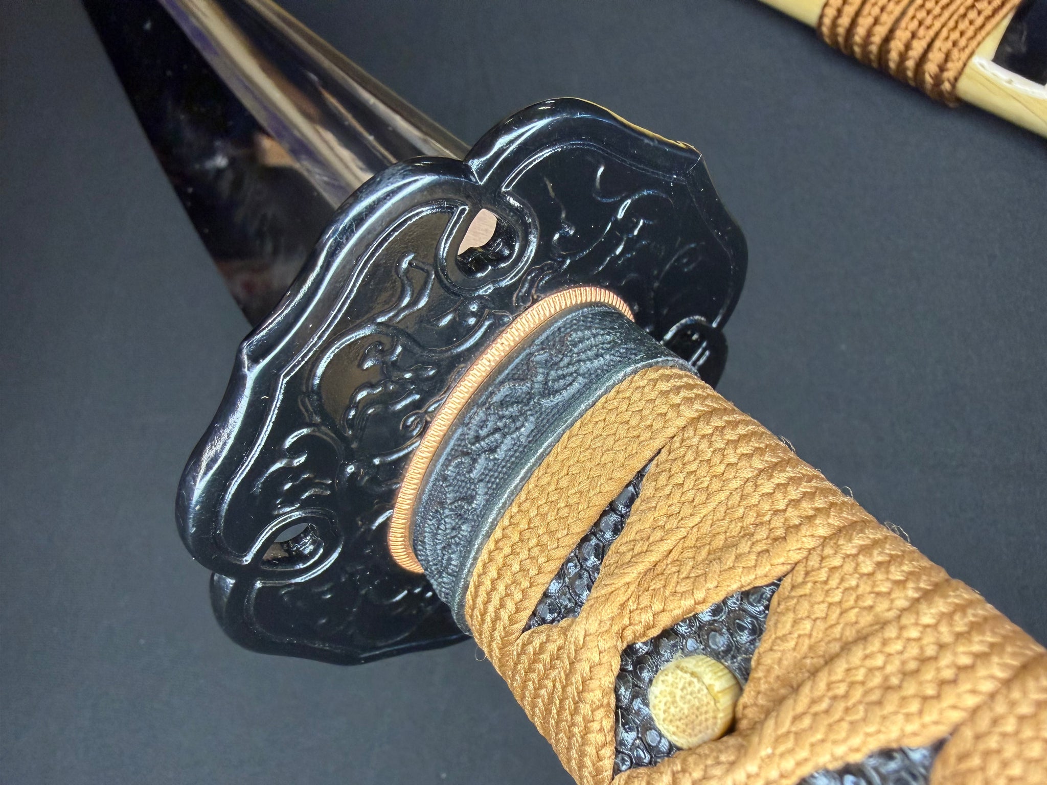 Legacy Steel O-Katana Titan Stout - Hollyhock with Bo-hi, Choji Hamon, 1095 clay tempered