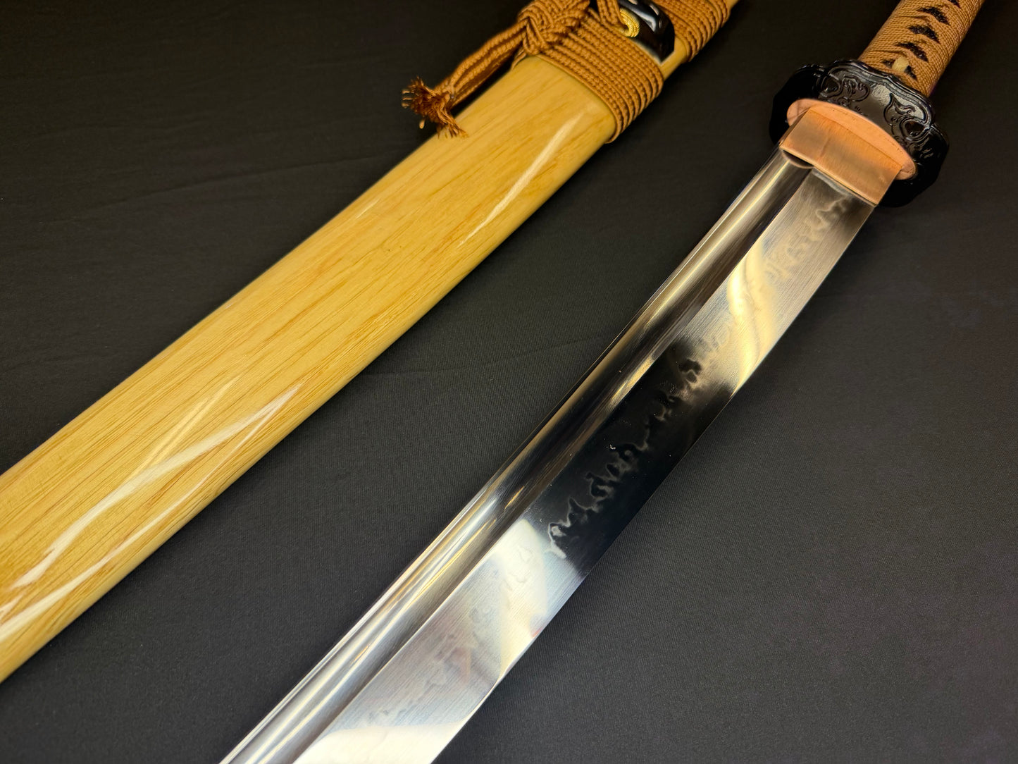 Legacy Steel O-Katana Titan Stout - Hollyhock with Bo-hi, Choji Hamon, 1095 clay tempered