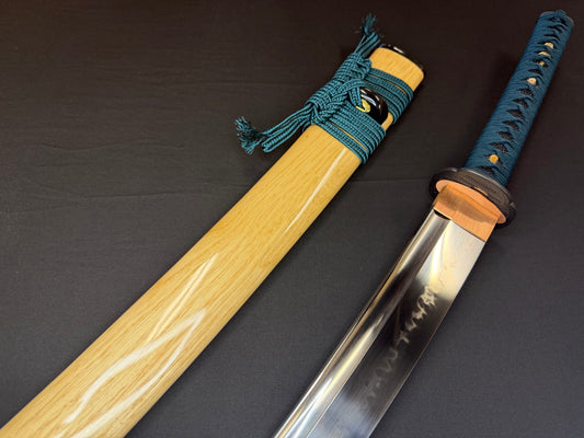 Legacy Steel O-Katana Titan Stout - Bamboo Mat with Bo-hi, Choji Hamon, 1095 clay tempered
