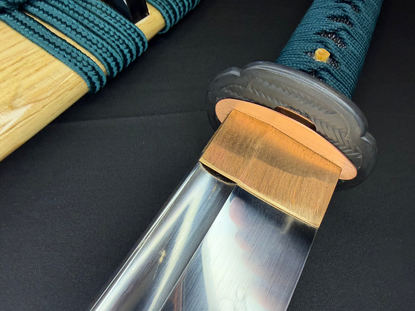 Legacy Steel O-Katana Titan Stout - Bamboo Mat with Bo-hi, Choji Hamon, 1095 clay tempered