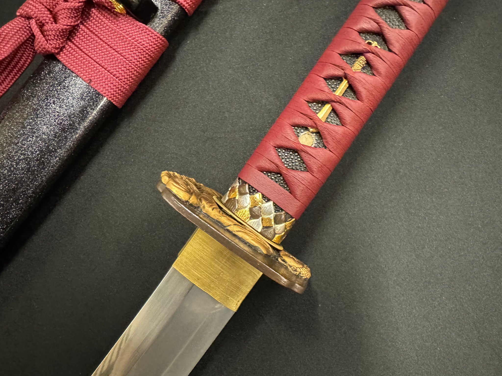 Cloudhammer Titan Series O-Katana - Crimson Buddha SX105v 84 cm Blade 40 mm Wide