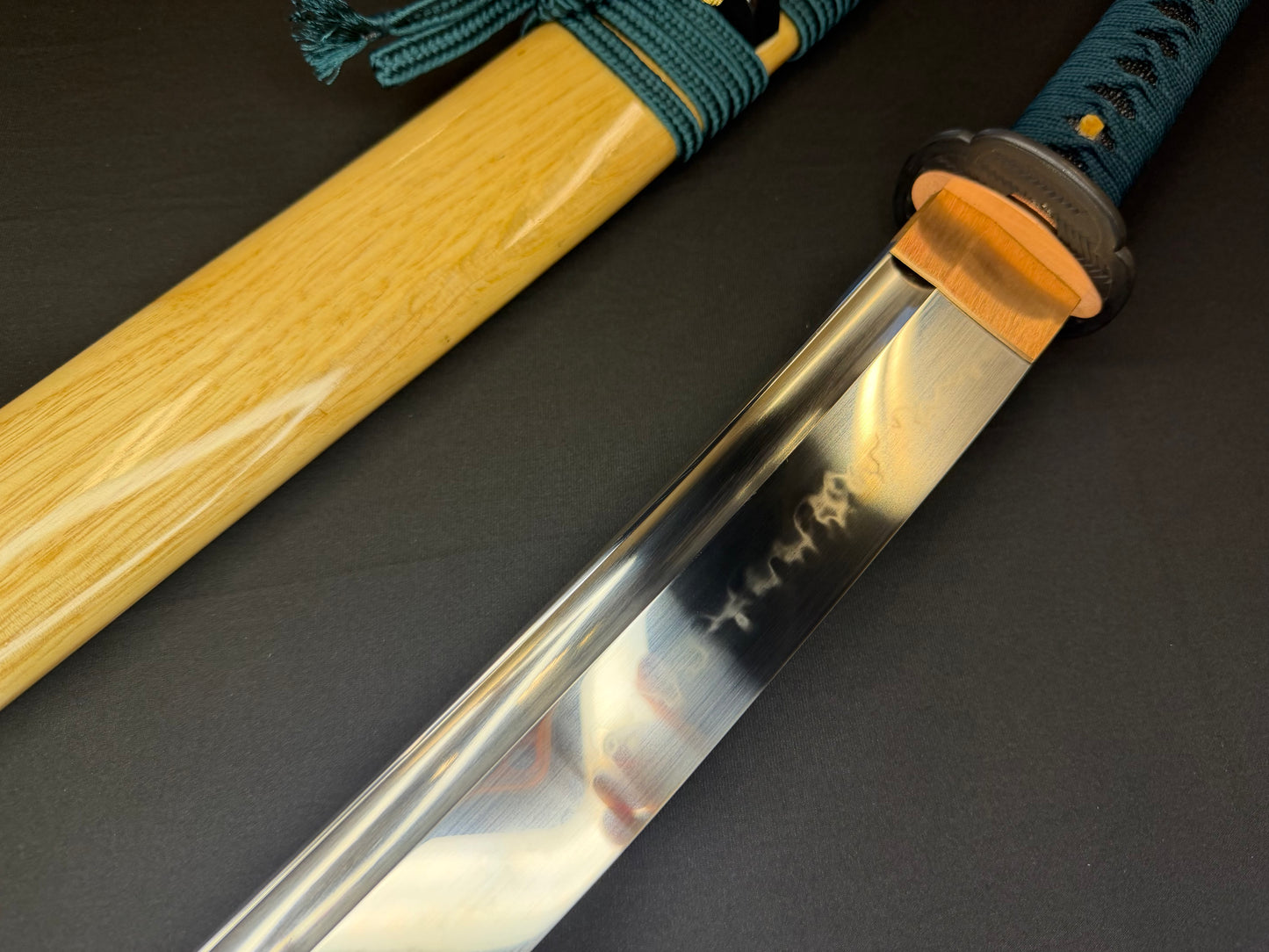 Legacy Steel O-Katana Titan Stout - Bamboo Mat with Bo-hi, Choji Hamon, 1095 clay tempered
