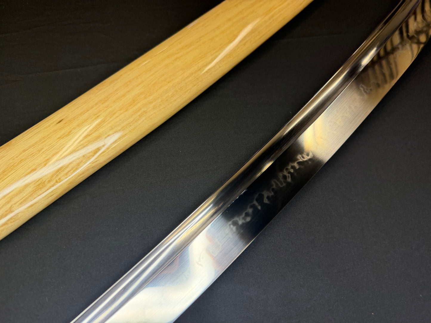 Legacy Steel O-Katana Titan Stout - Bamboo Mat with Bo-hi, Choji Hamon, 1095 clay tempered