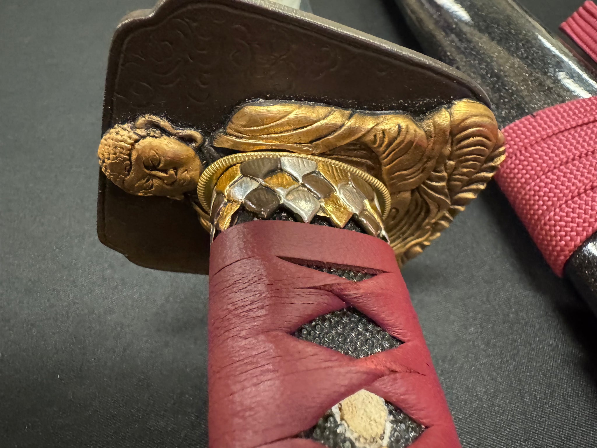 Cloudhammer Titan Series O-Katana - Crimson Buddha SX105v 84 cm Blade 40 mm Wide
