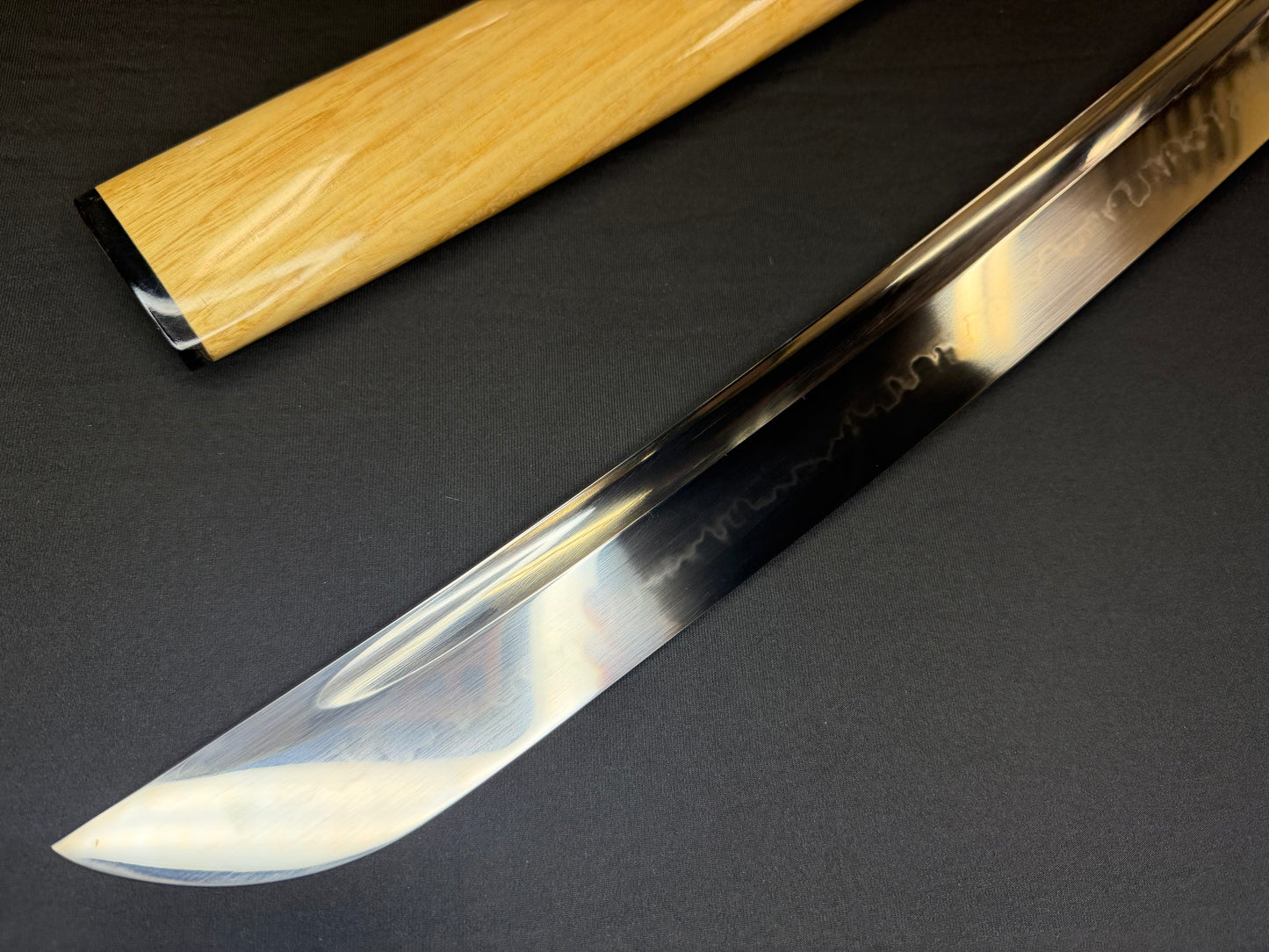 Legacy Steel O-Katana Titan Stout - Bamboo Mat with Bo-hi, Choji Hamon, 1095 clay tempered