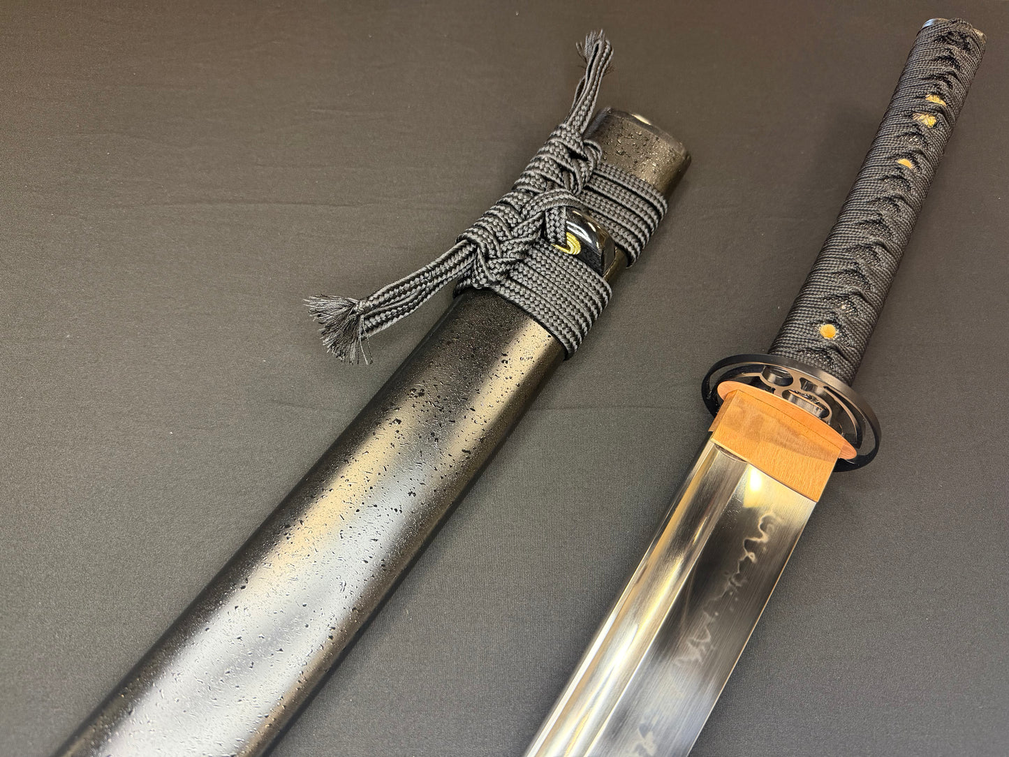 Legacy Steel O-Katana Titan Stout - Mitsudomoe with Bo-hi, Choji Hamon, 1095 clay tempered