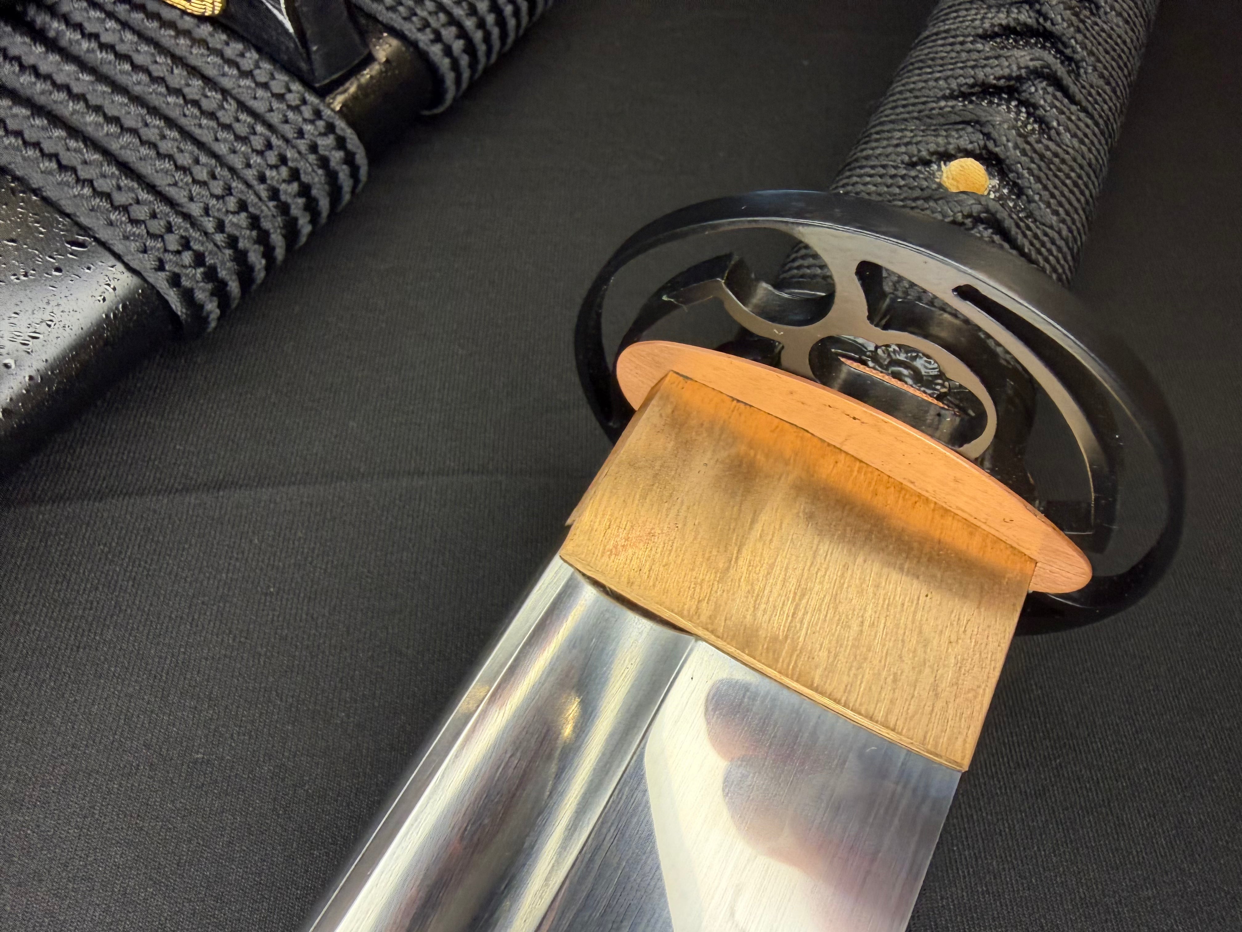 Legacy Steel O-Katana Titan Stout - Mitsudomoe with Bo-hi, Choji Hamon, 1095 clay tempered