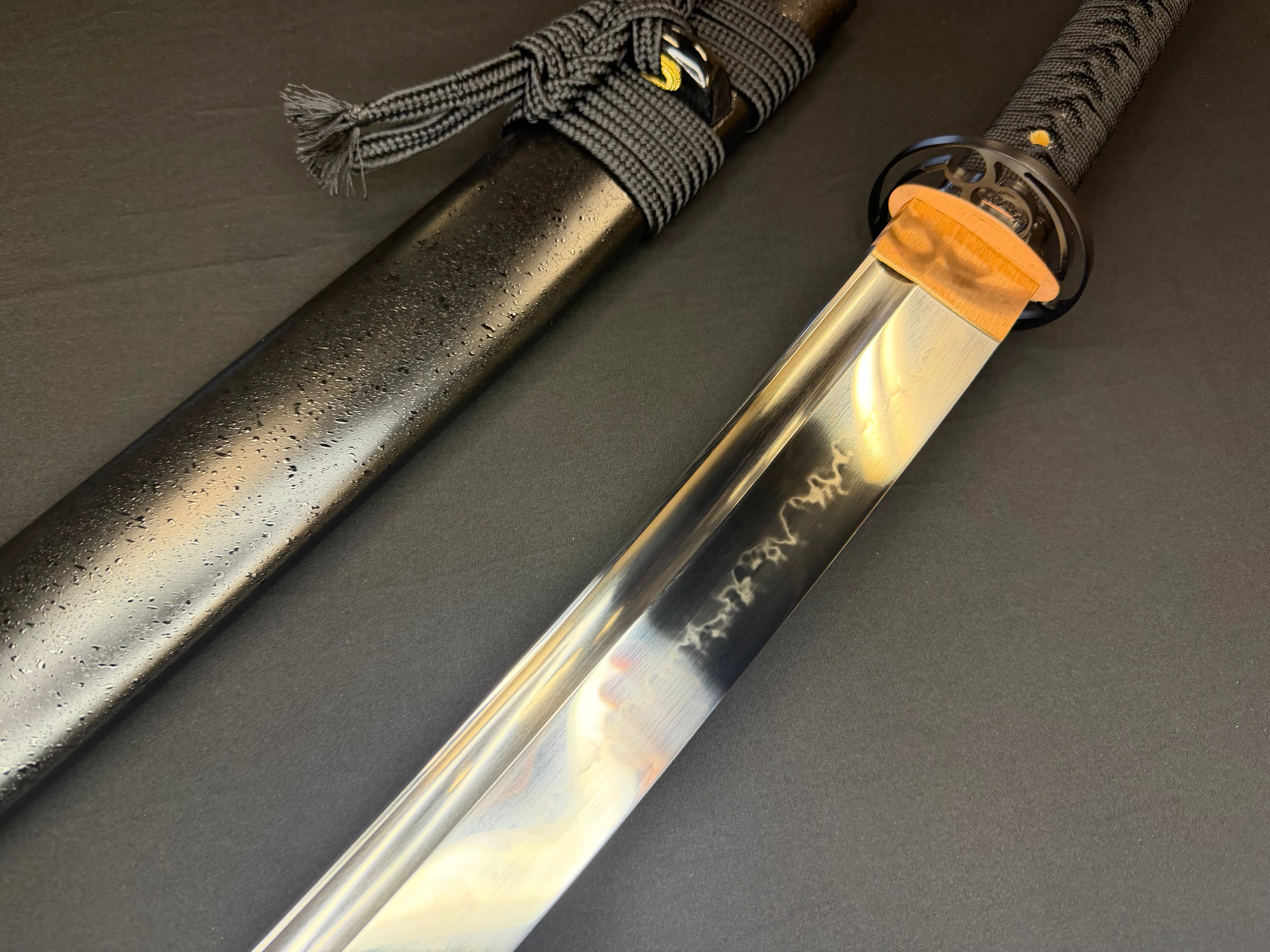 Legacy Steel O-Katana Titan Stout - Mitsudomoe with Bo-hi, Choji Hamon, 1095 clay tempered