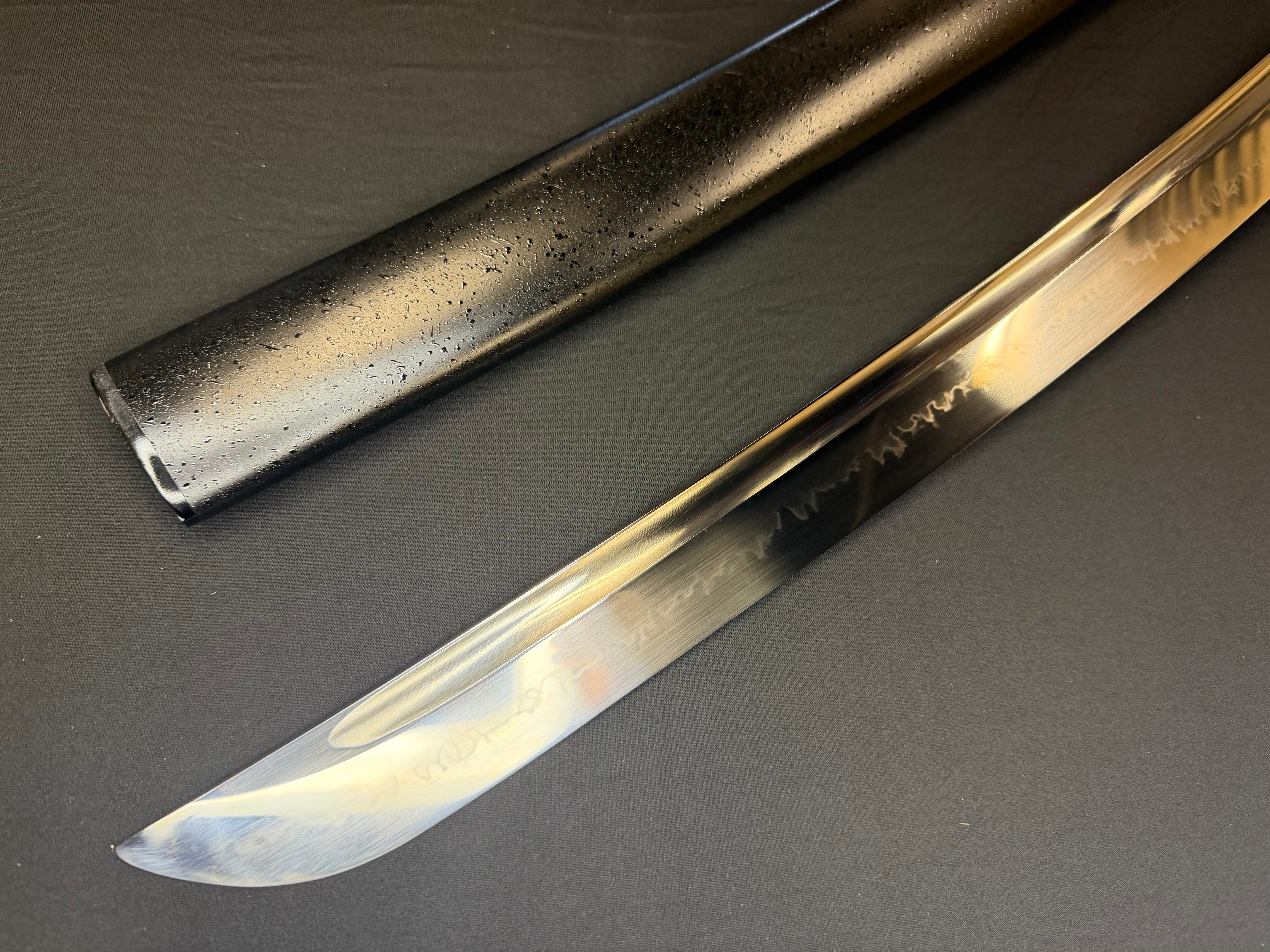 Legacy Steel O-Katana Titan Stout - Mitsudomoe with Bo-hi, Choji Hamon, 1095 clay tempered