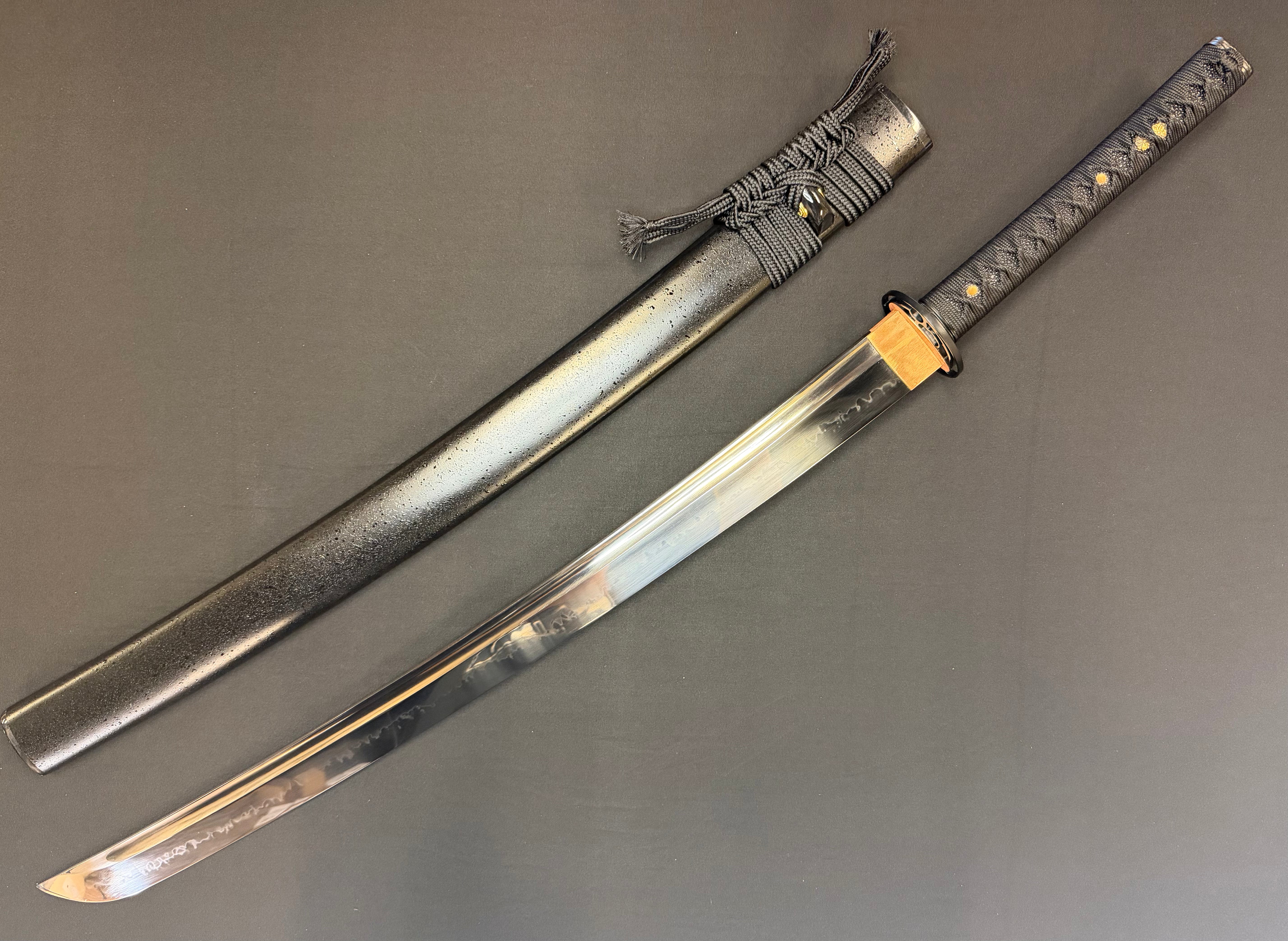 Legacy Steel O-Katana Titan Stout - Mitsudomoe with Bo-hi, Choji Hamon, 1095 clay tempered