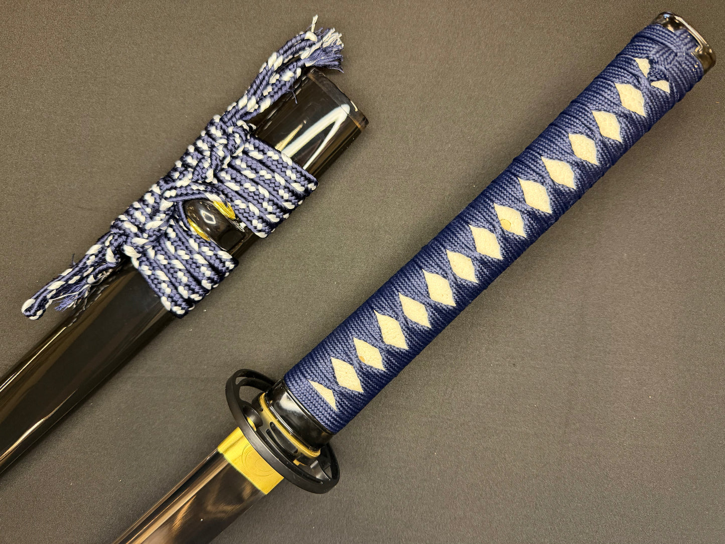 PRE-ORDER Phoenix Armory Samgakdo -  Korean Mat Cutter - Blue Mitsudomoe 65Mn Spring Steel