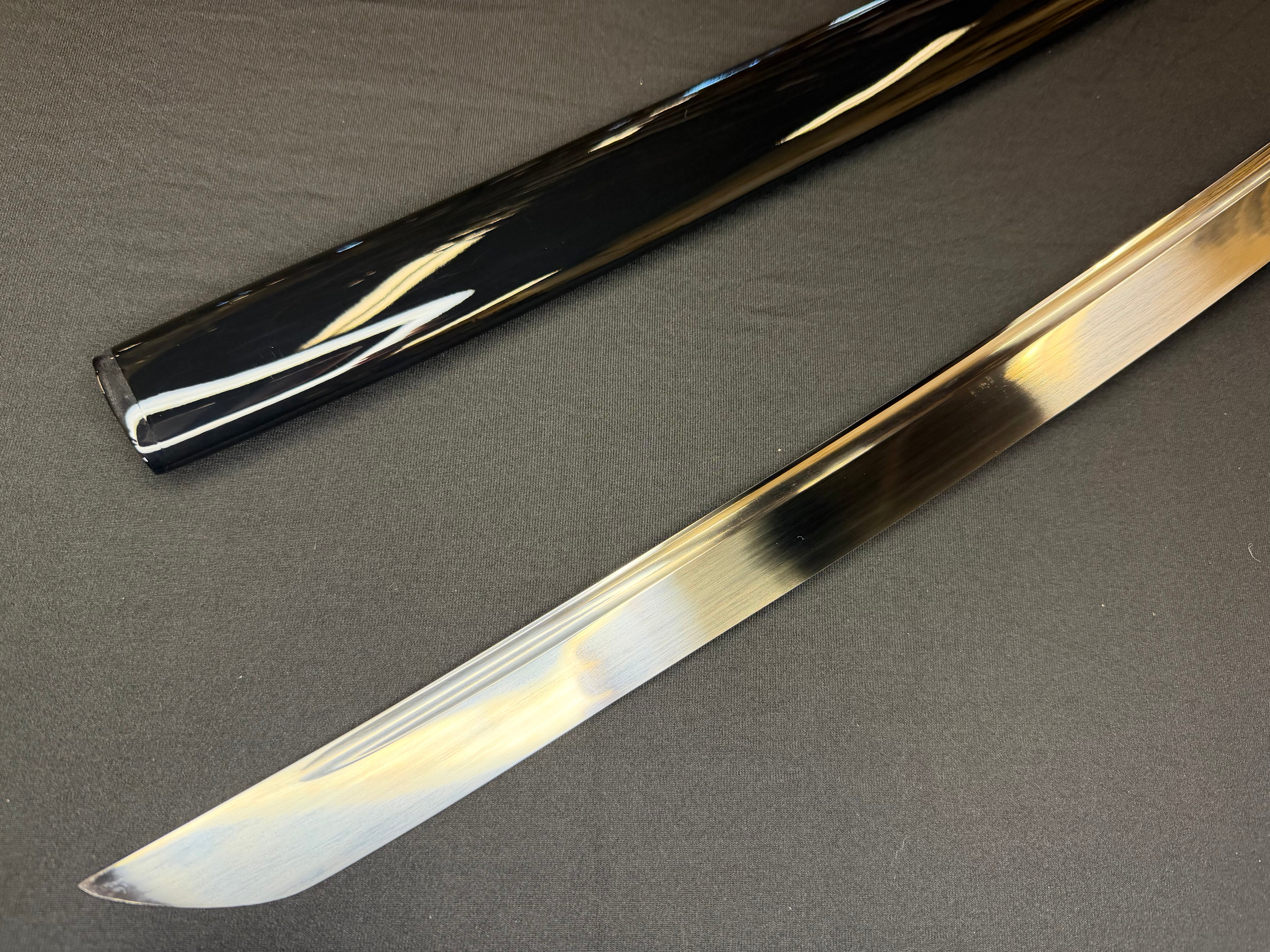 PRE-ORDER Phoenix Armory Samgakdo -  Korean Mat Cutter - Blue Mitsudomoe 65Mn Spring Steel Bo-hi