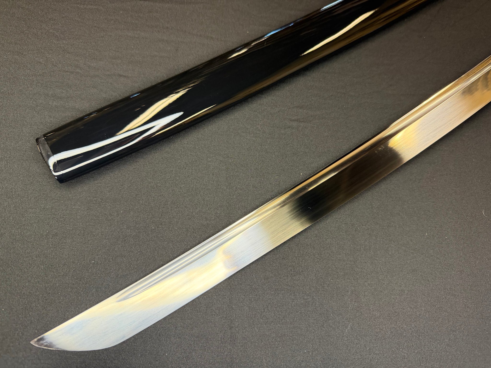 PRE-ORDER Phoenix Armory Samgakdo -  Korean Mat Cutter - Blue Mitsudomoe 65Mn Spring Steel Bo-hi
