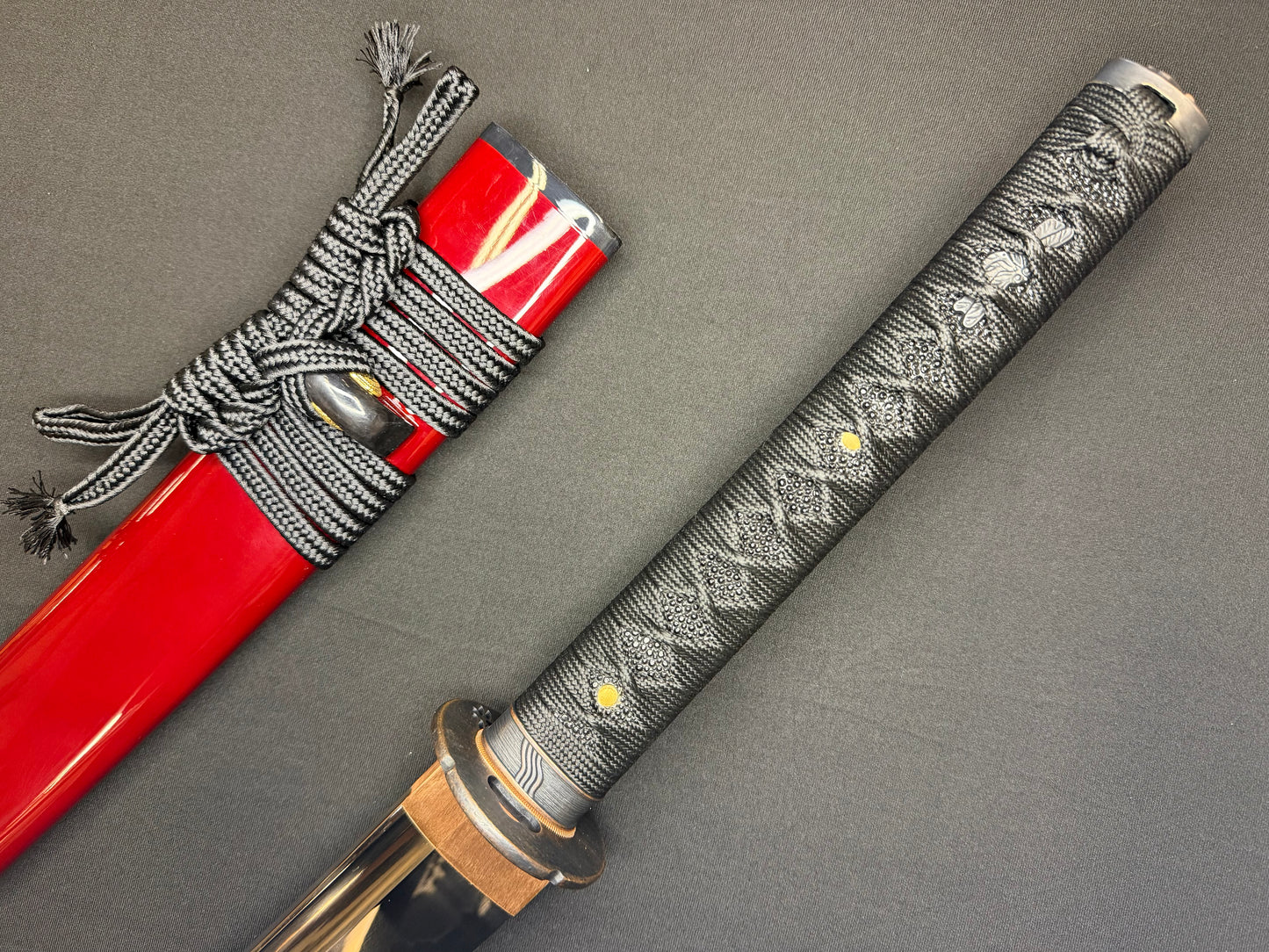 Legacy Steel O-Katana Titan Stout - Crimson Tonbo with Bo-hi, Choji Hamon, 1095 Clay Tempered