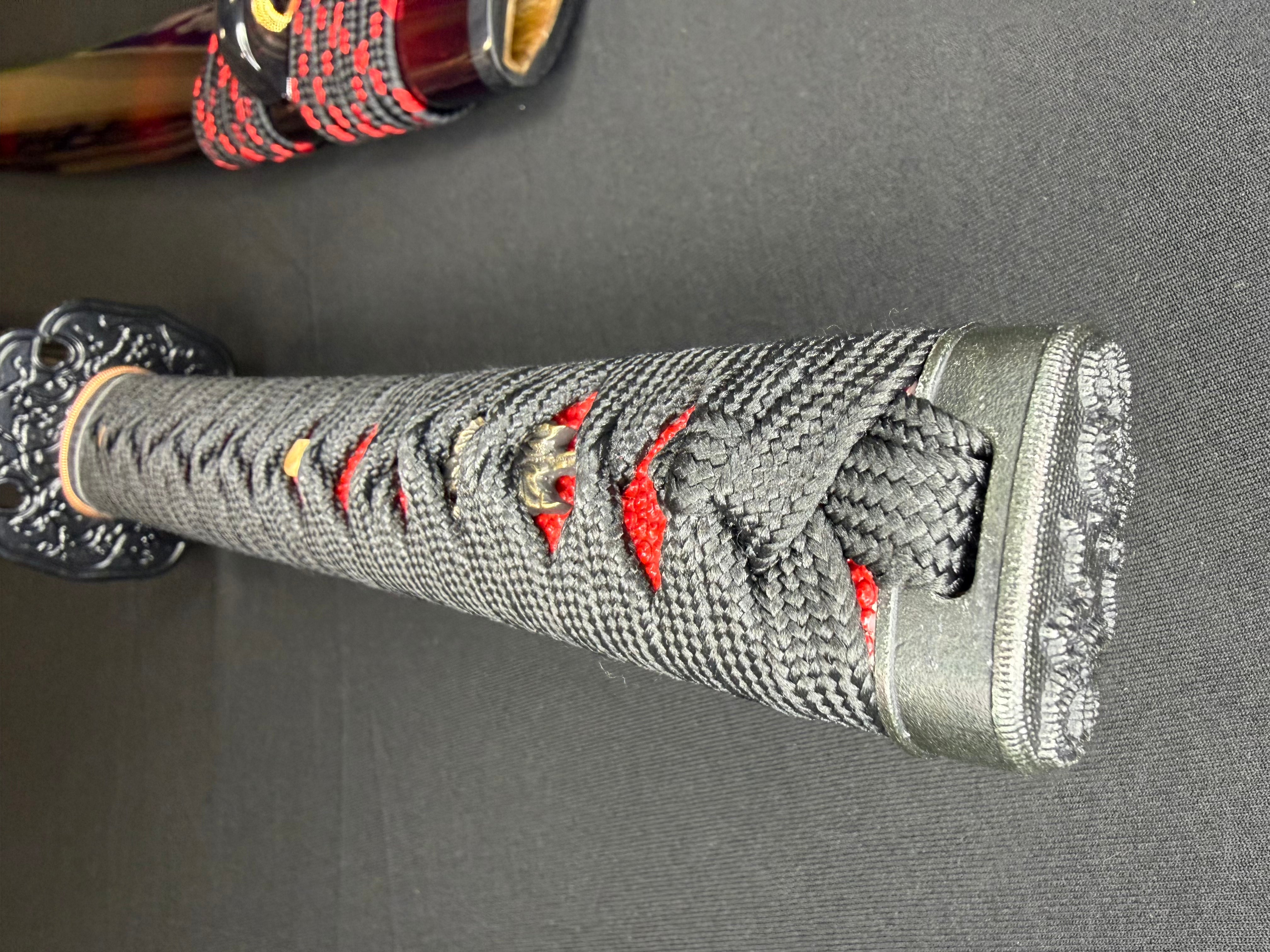 Legacy Steel O-Katana Titan Stout - Scarlet Imperial with Bo-hi, Choji Hamon, 1095 Clay Tempered