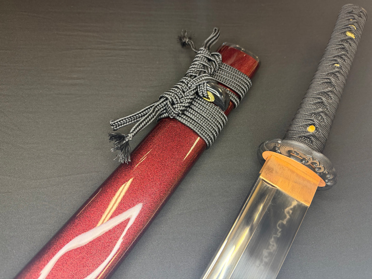 Legacy Steel O-Katana Titan Stout - Crimson Waves with Bo-hi, Choji Hamon, 1095 Clay Tempered